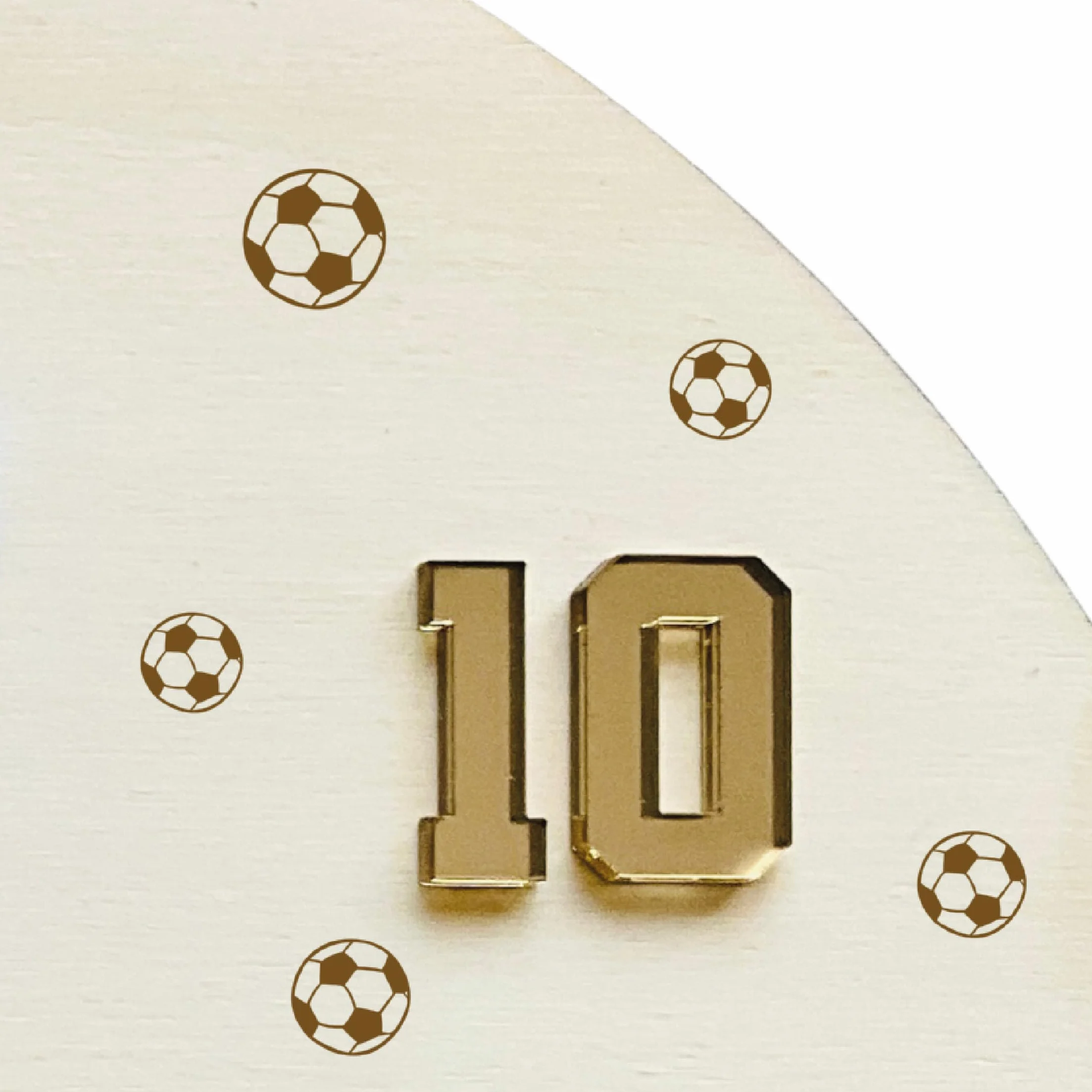 Medallero de Fútbol Personalizado para Niños con Nombre y Número en Acrílico Fabricado en España