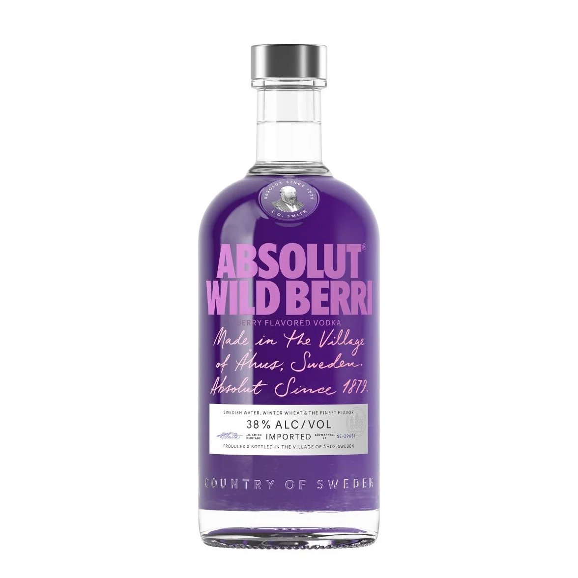 Absolut WILD BERRY Flavored Vodka 38% Vol. 0,7l