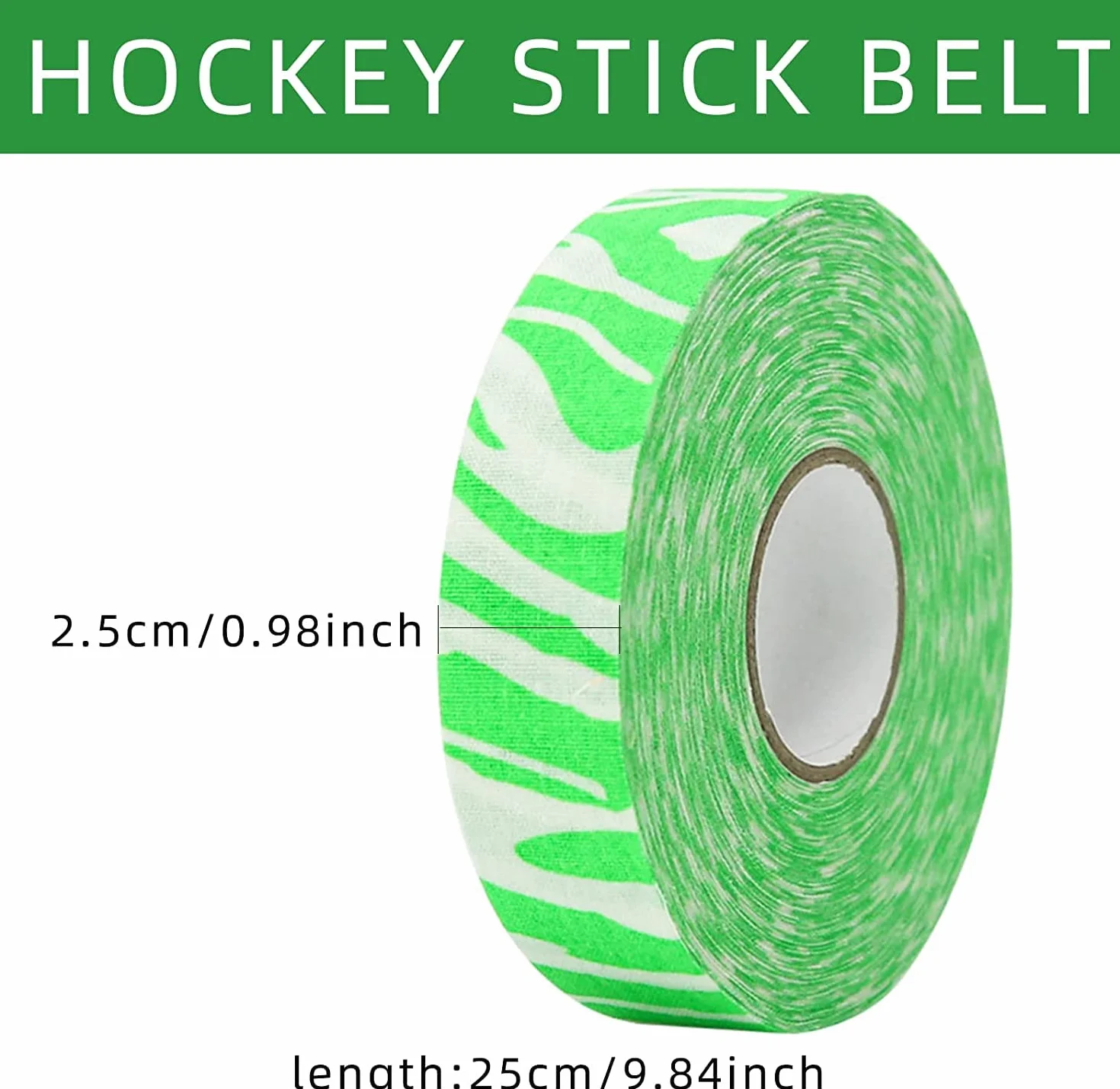 Cinta Adhesiva de Camuflaje para Raquetas de Tenis 2,5 Cm x 25 M (Verde)