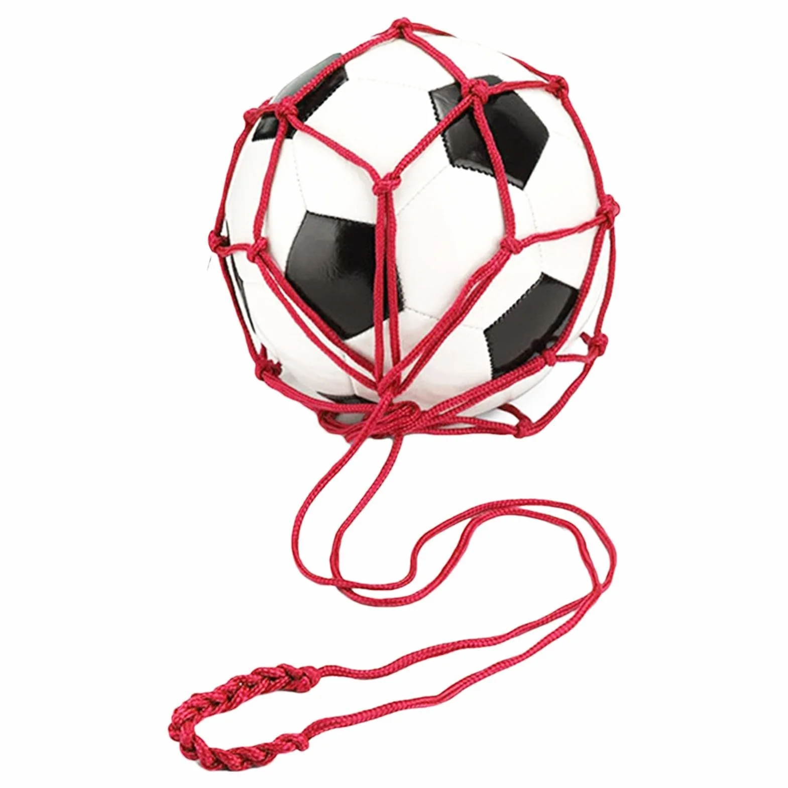 Mesh Ball Bag Nylon Drawstring 1 Ball Carrier Soccer Football Volleyball Storage Net Balls Bag Multifunctional Sports Holder
