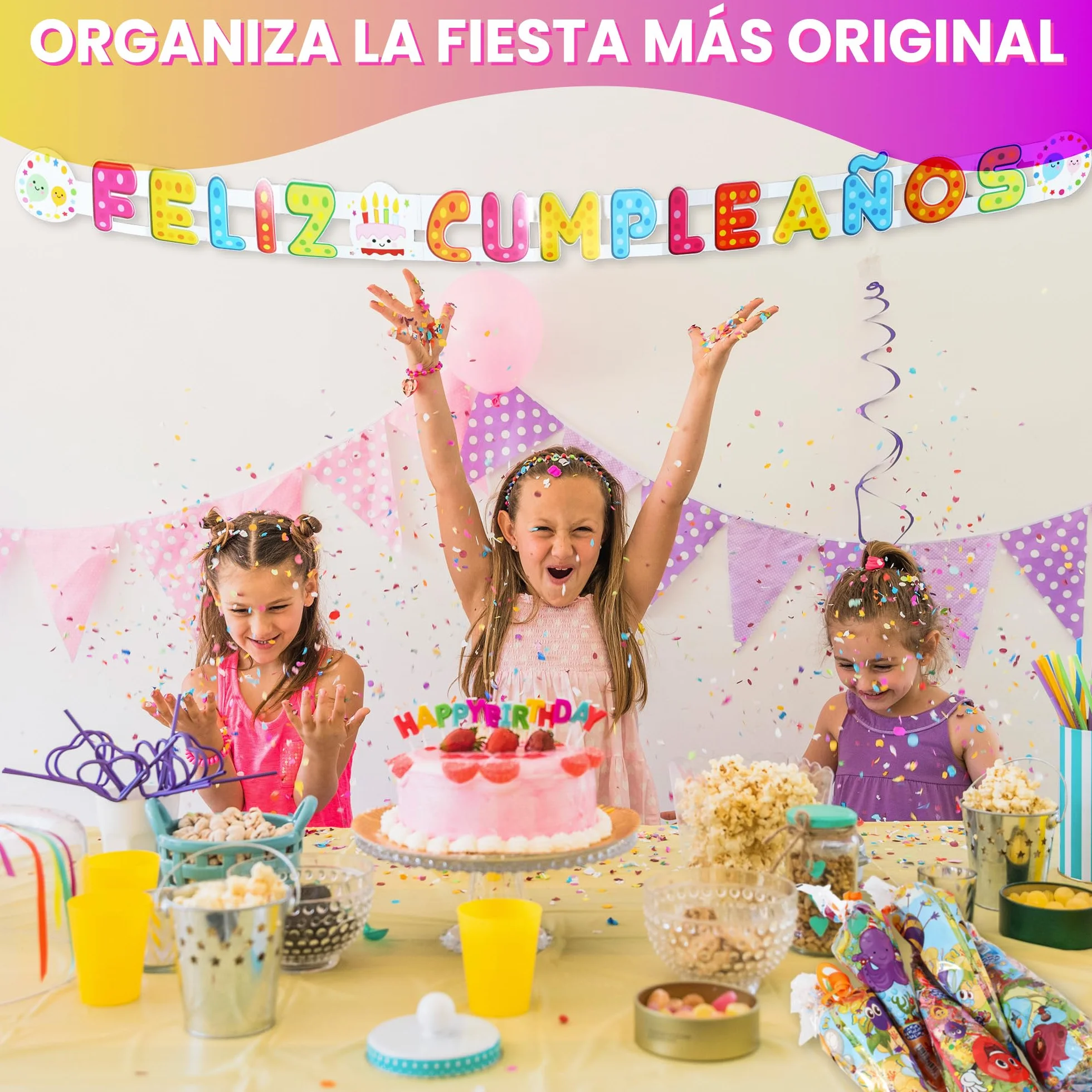 20 Conos Chuches Cumpleaños SIN GLUTEN - Bolsas Chuches Cumpleaños Rellenas - Cucuruchos Chucherías preparados para fiestas Infantiles - Cucuruchos rellenos de golosinas listos para regalar