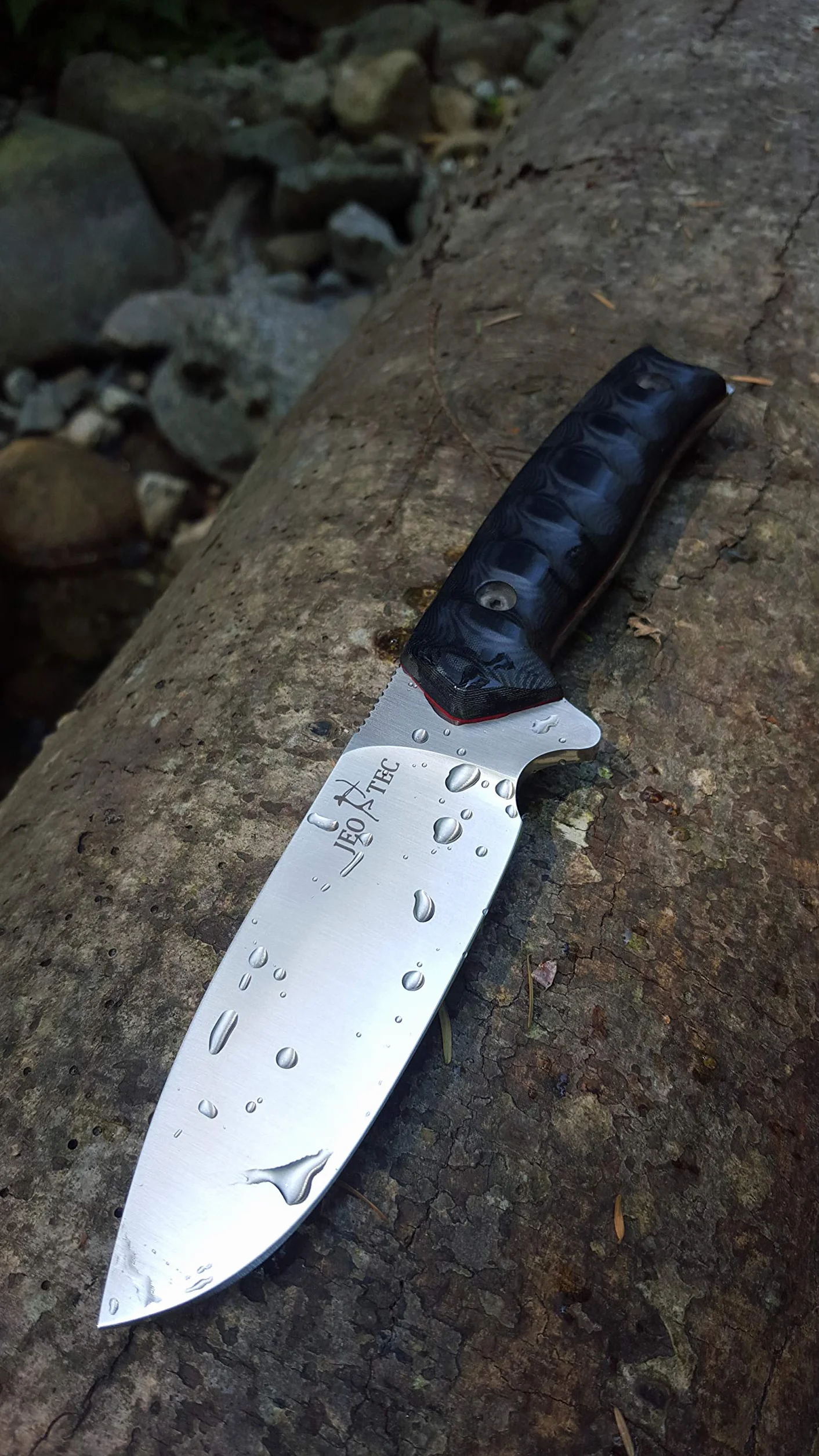 JEO-TEC Nº21 Nóż survivalowy bushcraft camping outdoor - Acero BÖHLER N690C - Fabricado en España