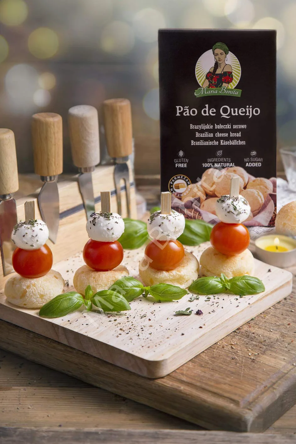 Pao de queijo 3x400 g || Cheese bread 3x400 g || Pan de queso brasileño 3x400 g || Sin gluten || Sin aditivos || Rápido y fácil de hacer