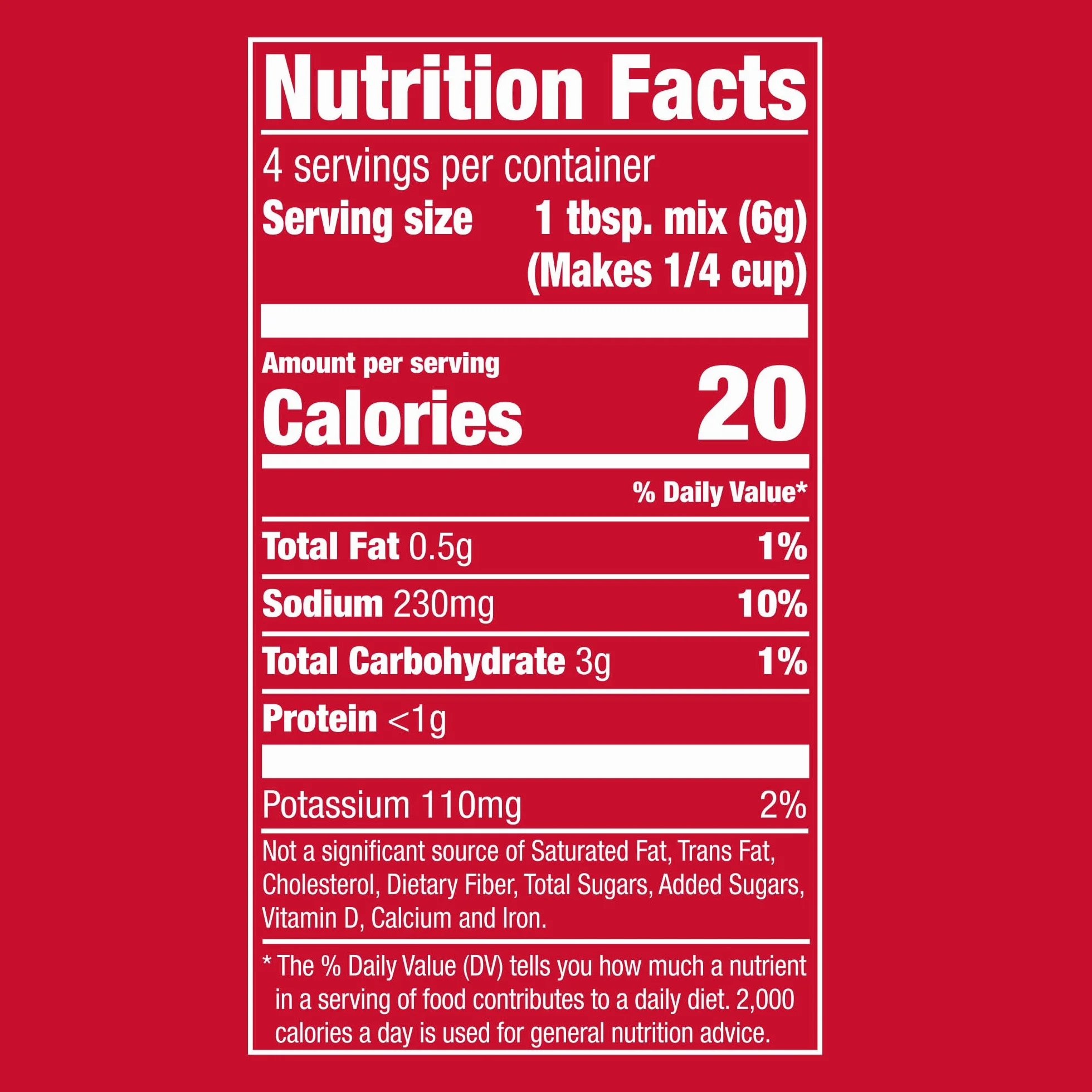 McCormick 30% menos de sodio marrón mezcla de salsa 24 g bolsa