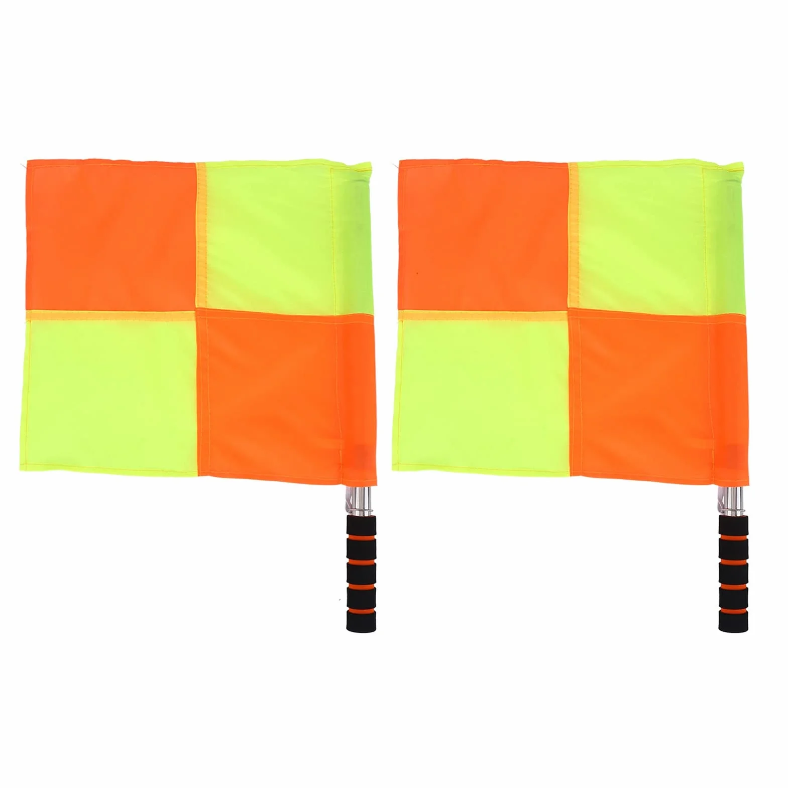 Banderas de árbitro de fútbol 2PCS con bolsa de almacenamiento para deportes