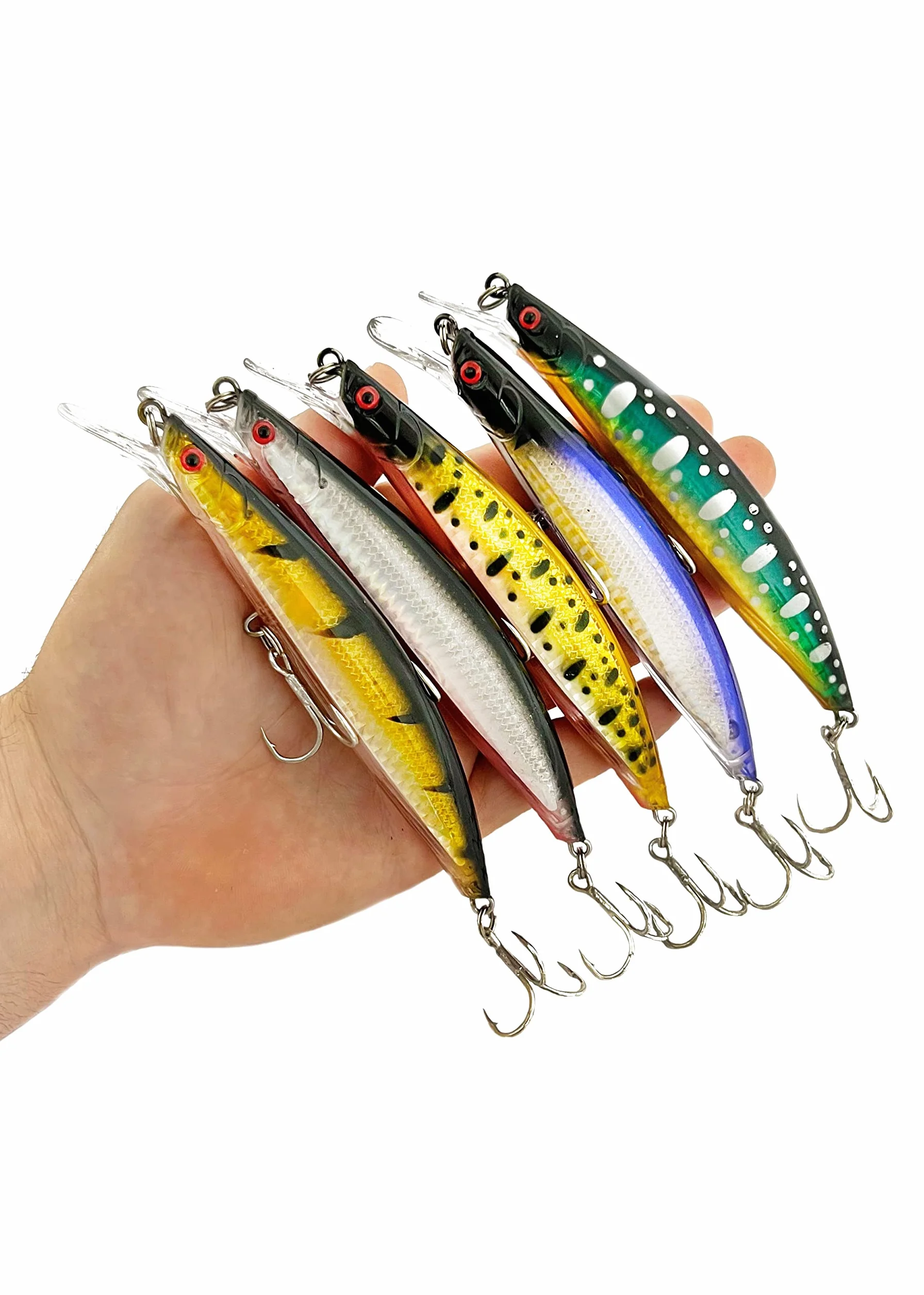 Señuelos de Pesca Spinning Lubina Artificiales Flotantes 13cm 23g