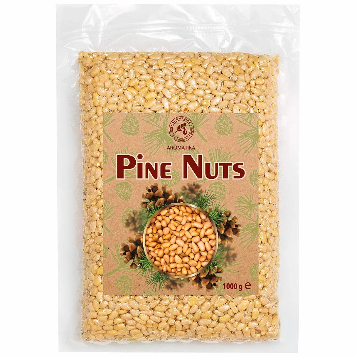 Piñones Silvestres 1000g - 1kg - Piñones Siberianos Naturales - Piñones sin Cáscara - Piñones para Pesto - Piñones Siberianos para la Alimentación y la Cocina