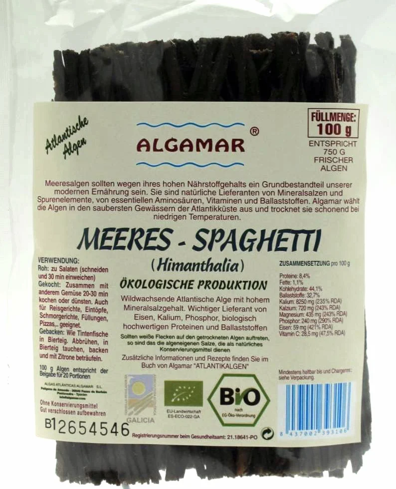 Macrobiótica Algas Mar Spaghetti 100g