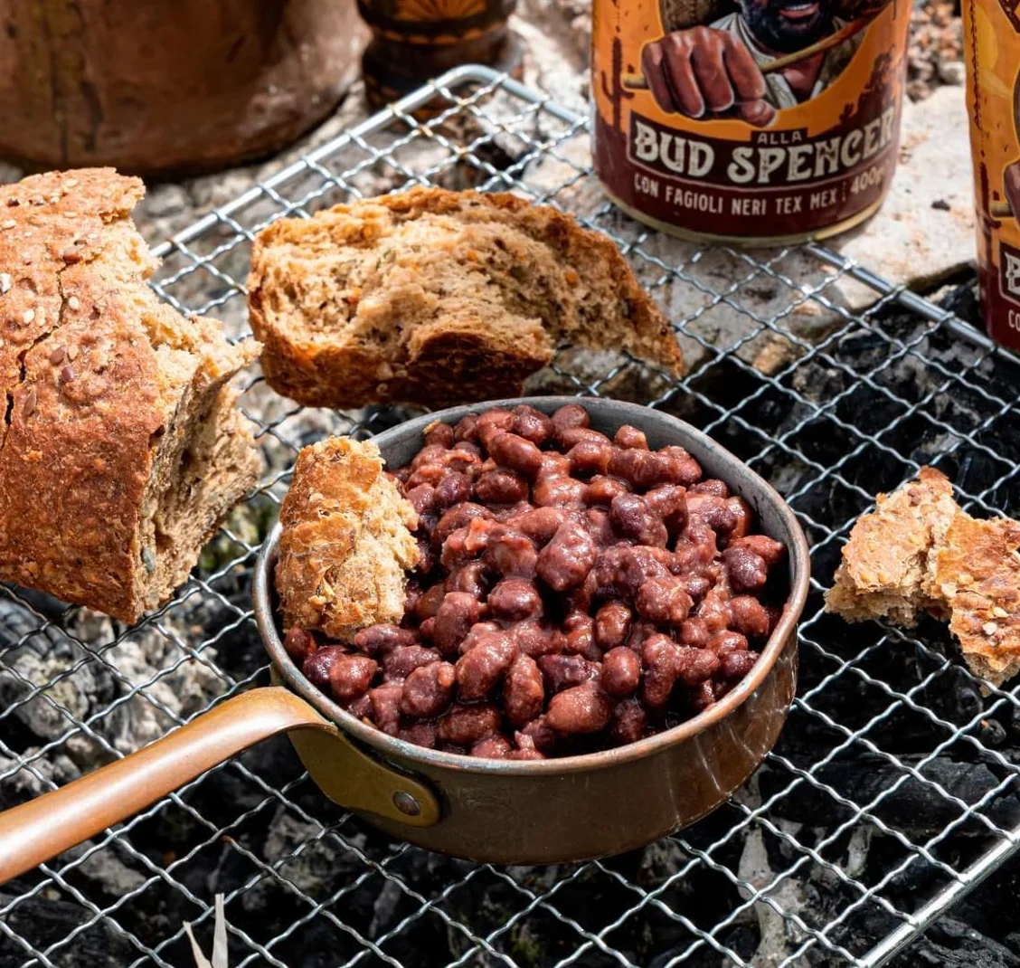 Frijoles Tex Mex Bud Spencer, Bud Power- Frijoles Tex Mex Bud Spencer listos para degustar 6 x 400 g+ Italian Gourmet polpa 400g