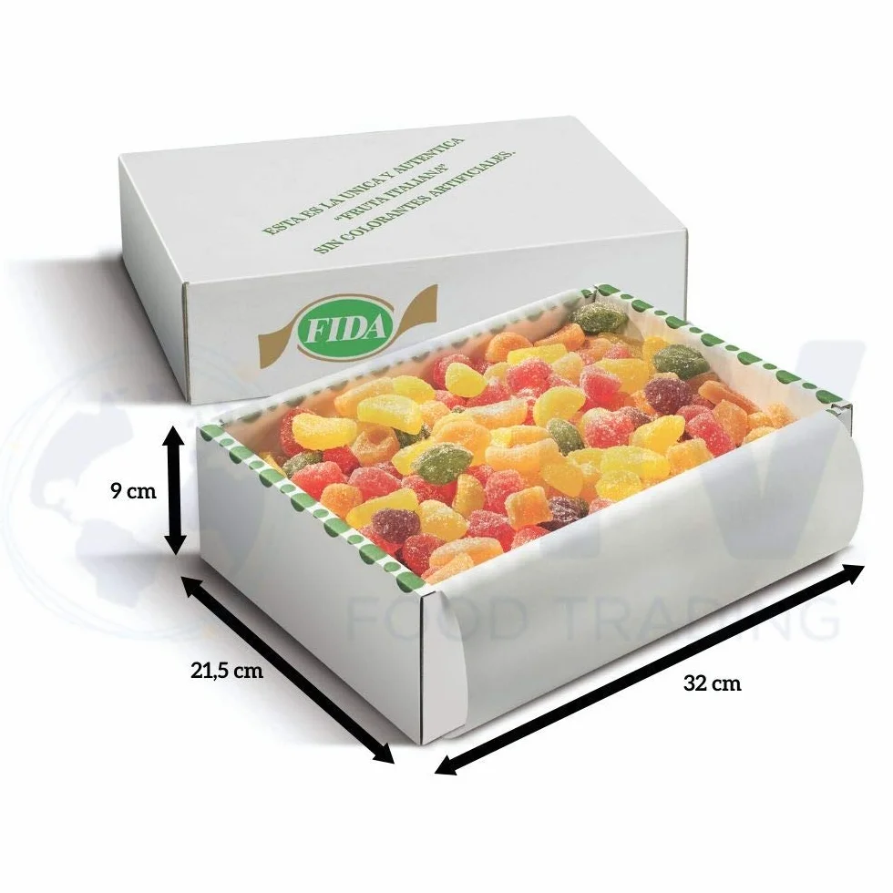Fida Auténtica Fruta Italiana-Sabores Surtidos, Caja De 3 Kilos Y 15 Bolsitas De Plástico Para Su Reenvasado