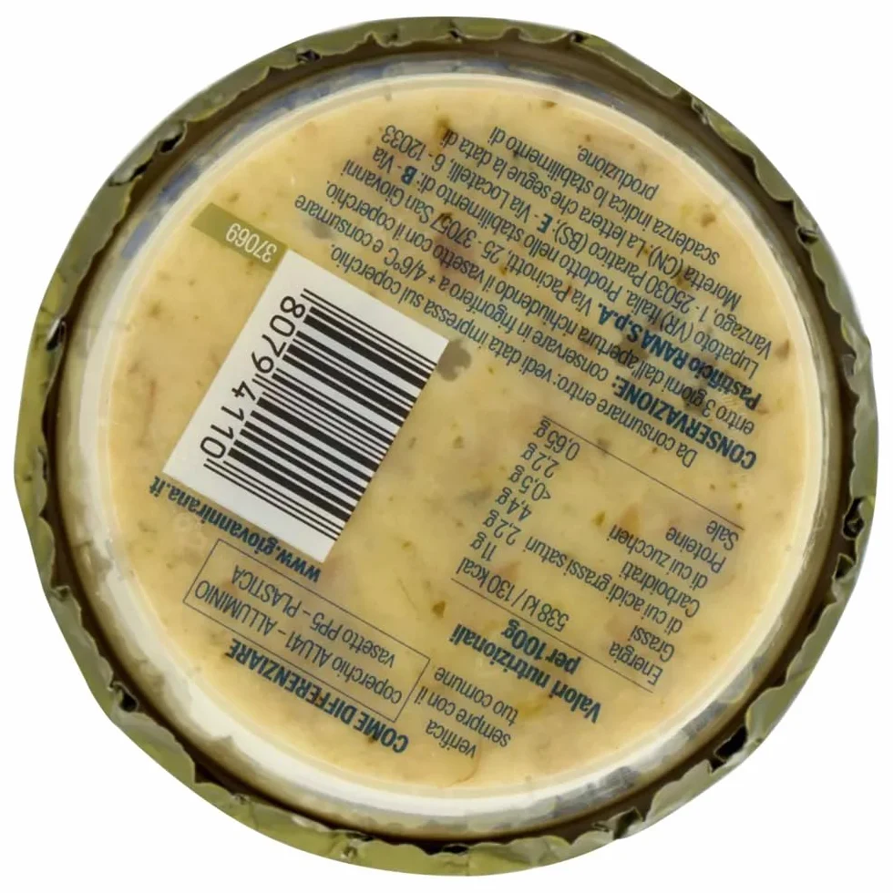 Giovanni Rana Sugo Fresco Carciofi, salsa de alcachofas frescas, pastas, salsa de cocina, 180 g, incluye llavero Beni Culinari