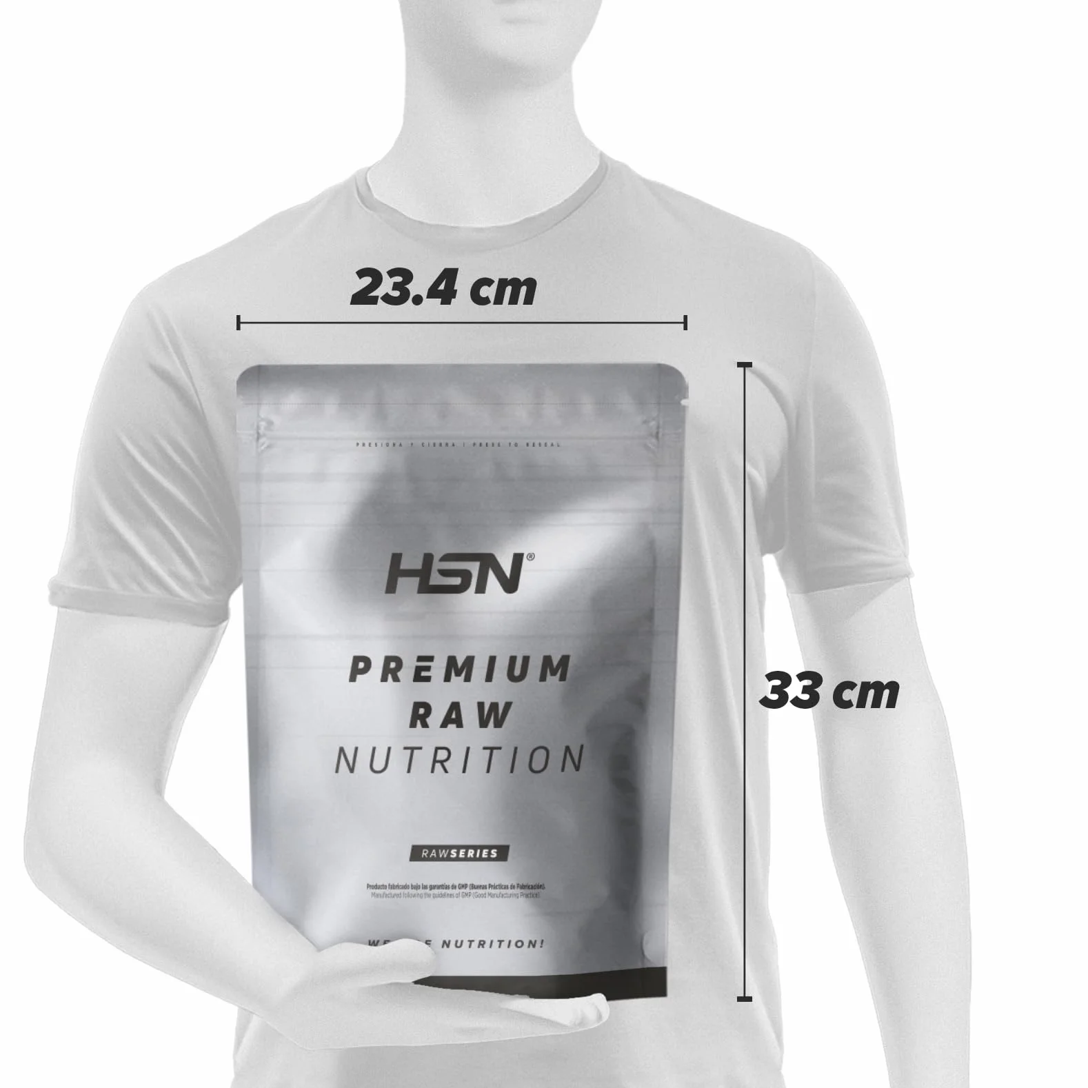 HSN Aceite MCT de Coco en Polvo 500g 50 Servicios Triglicéridos Cadena Media Microencapsulados Keto Vegano Sin Azúcares Gluten