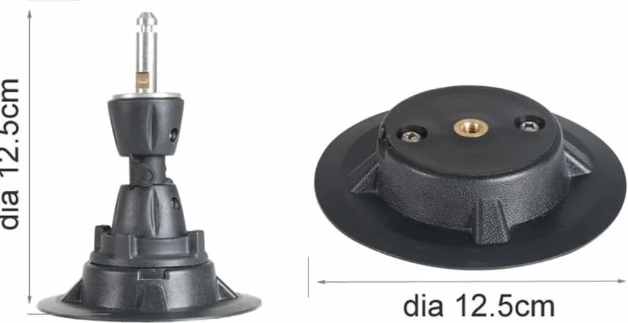 TaiCha Base de mástil de windsurf giratoria 360 grados diámetro 12,5 cm para tablero de vela