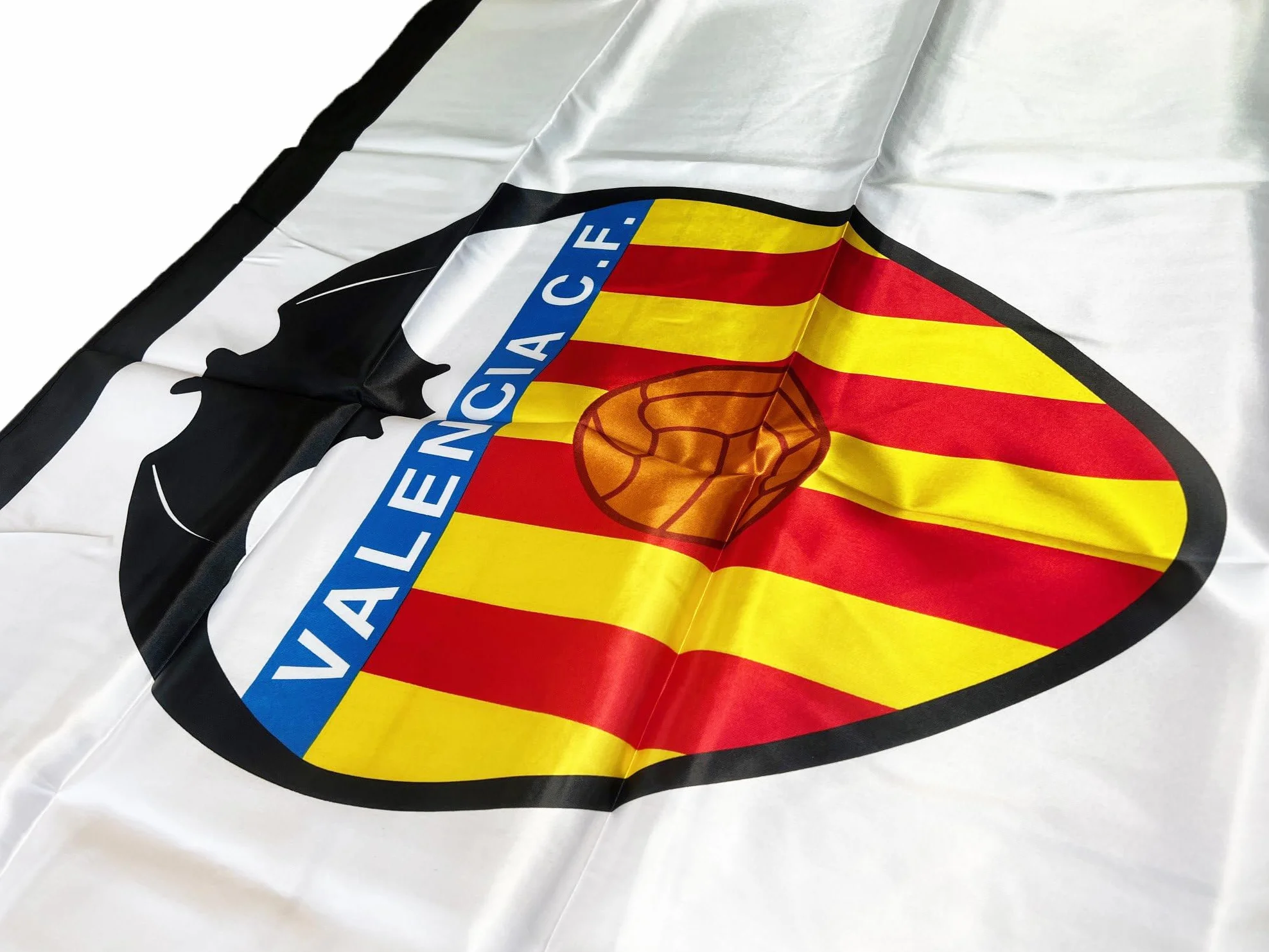 Valencia CF Bandera, Blanco/Naranja, Única