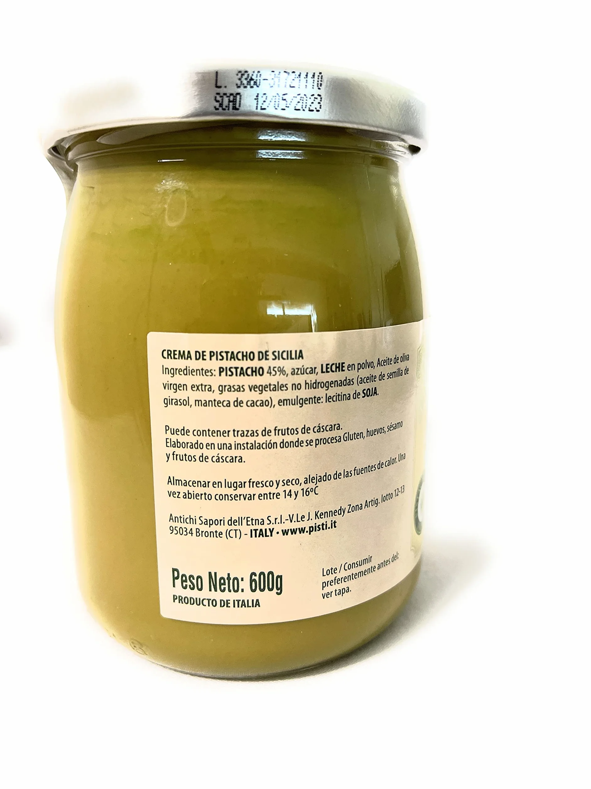 Pisti Mantequilla de Pistacho Siciliana - 600 g