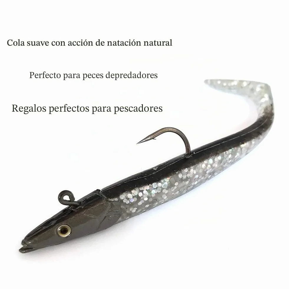 Conjunto 10 peces goma 11 cm 18.5 g pesca depredadores