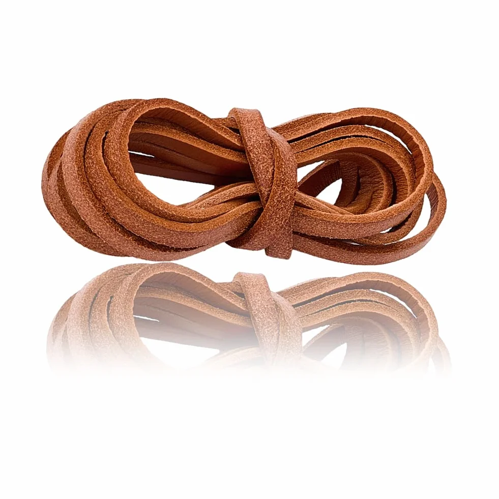 GORGECRAFT Kit de Cordones de Cuero para Guantes de Béisbol 5mm 6m 3 Rollos con Aguja de Acero Inoxidable