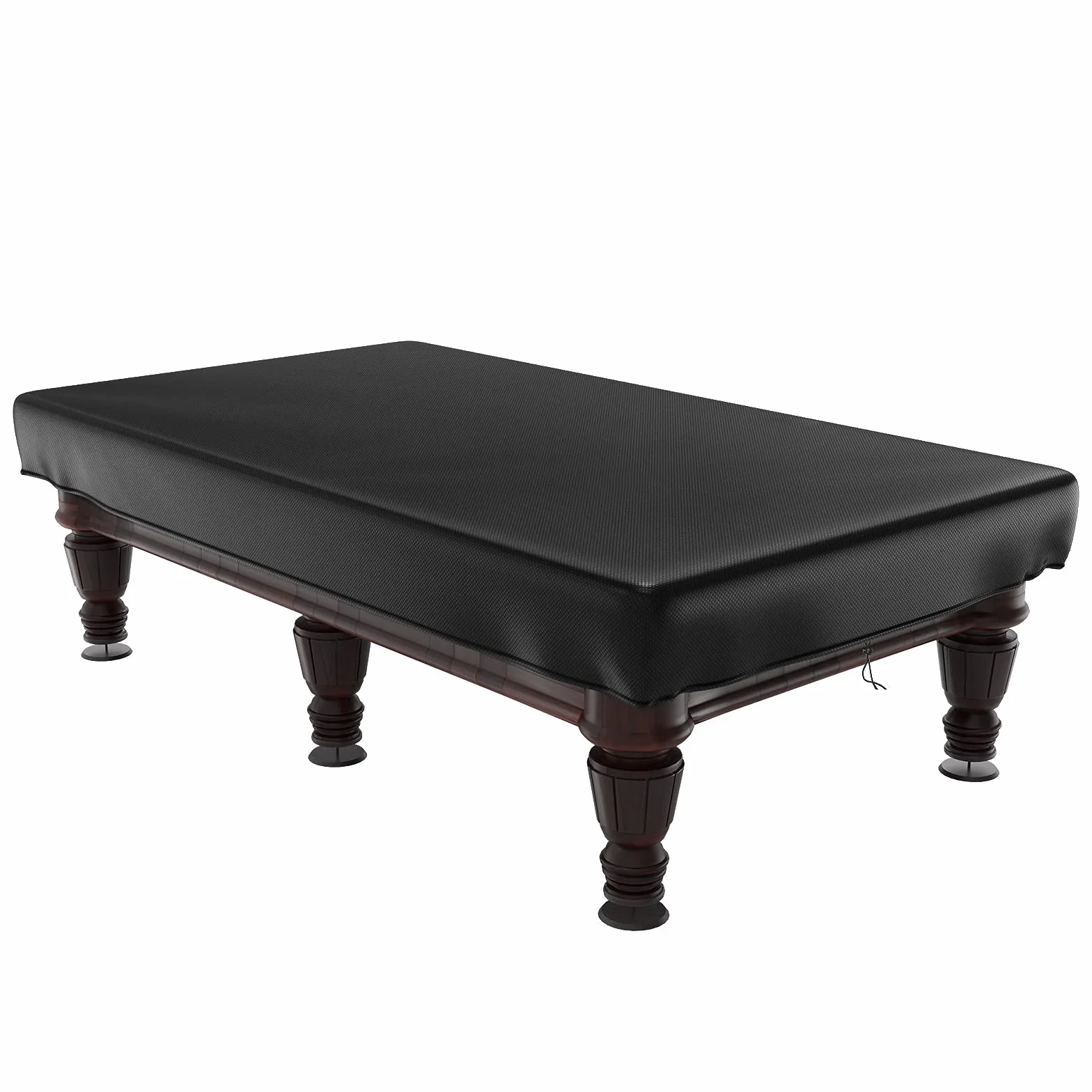 Cubierta para mesa de billar 6/7 pies Oxford resistente al agua negra 255x143x21 cm