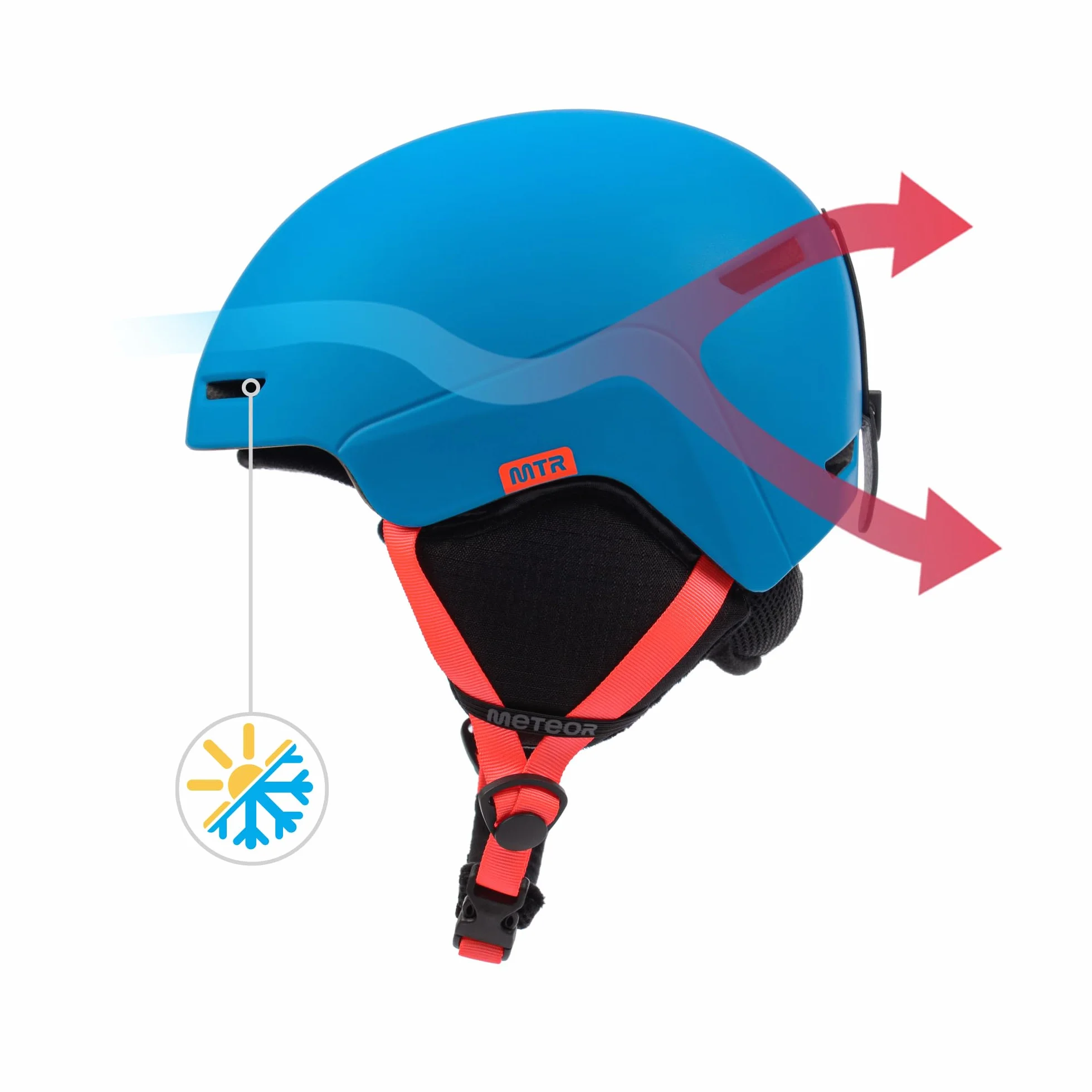Meteor Casco de Esquí y Snowboard para Niños Niñas - Casco de Seguridad Deportes de Invierno
