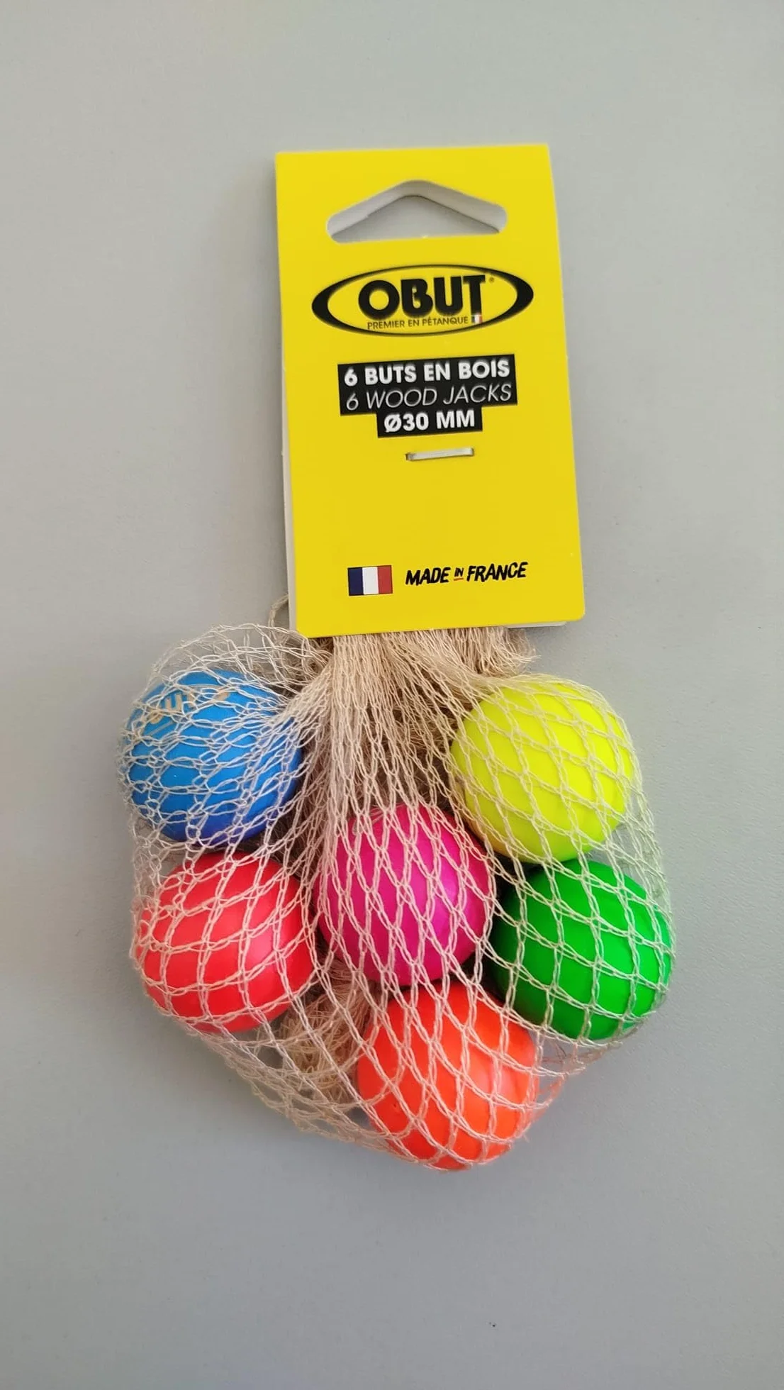 OBUT 6BCAS Pack 6 boliches de madera para petanca