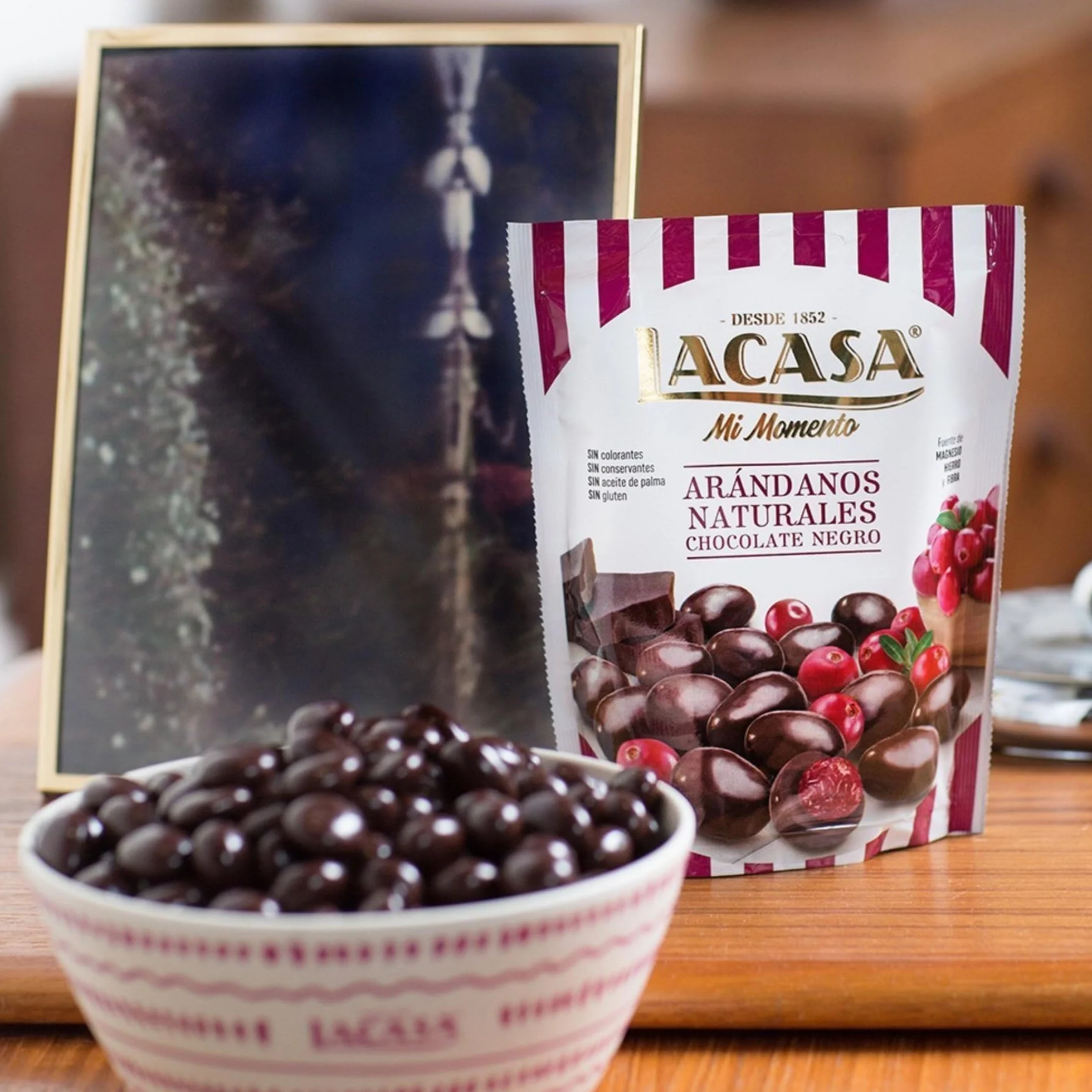 Lacasa Lote de 3x Bolsitas Mi Momento Arándanos con Chocolate negro 125G
