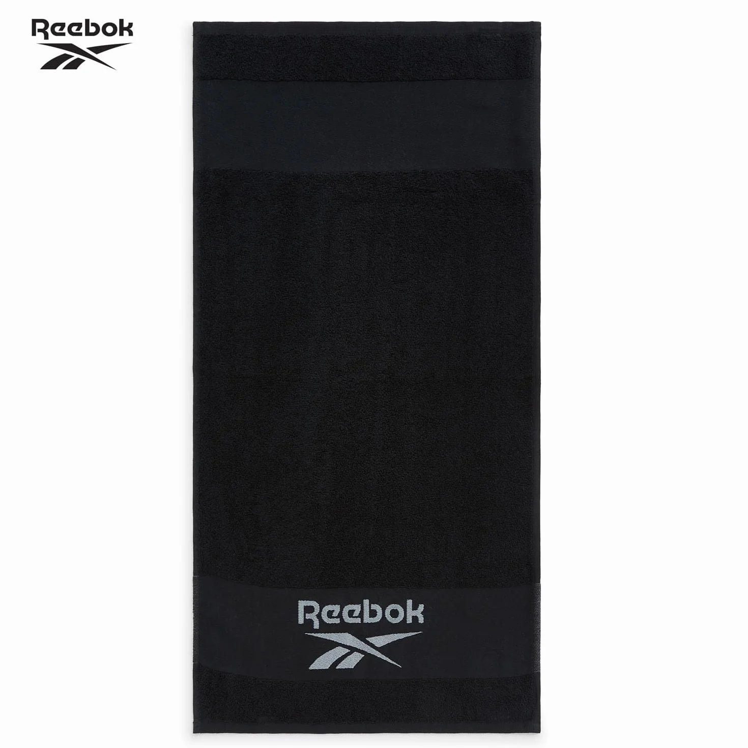 Reebok Toalla de Gimnasio Capri de Algodón 40x80 cm Negro
