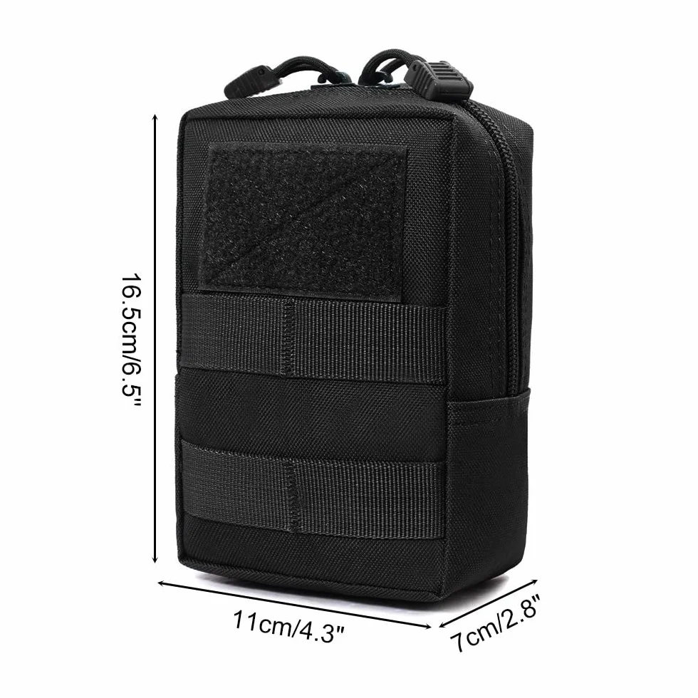 Bolsa táctica lateral para perro, nailon 1000D Molle, arnés táctico