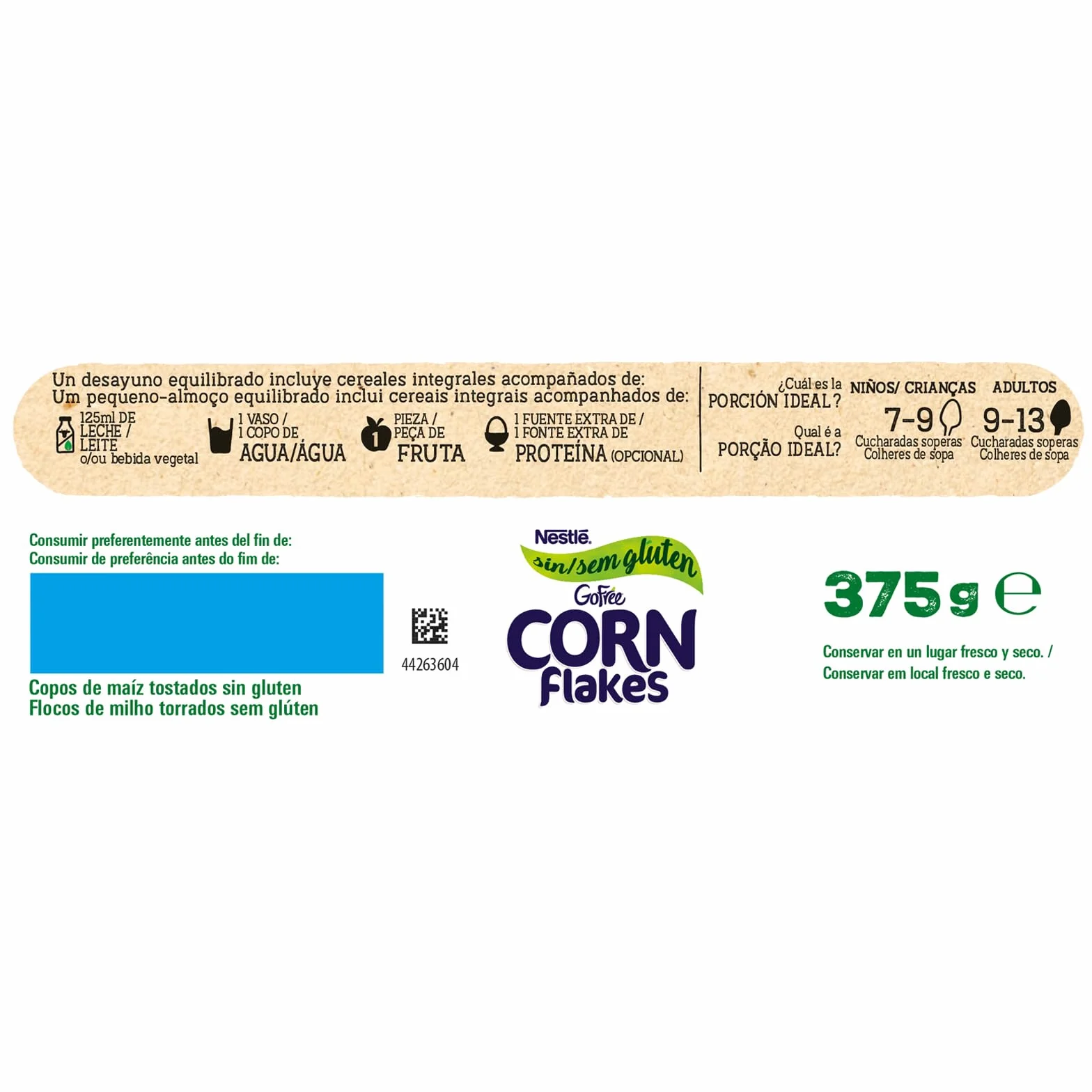 Cereales Nestlé Go Free - 1 paquete de 375 g