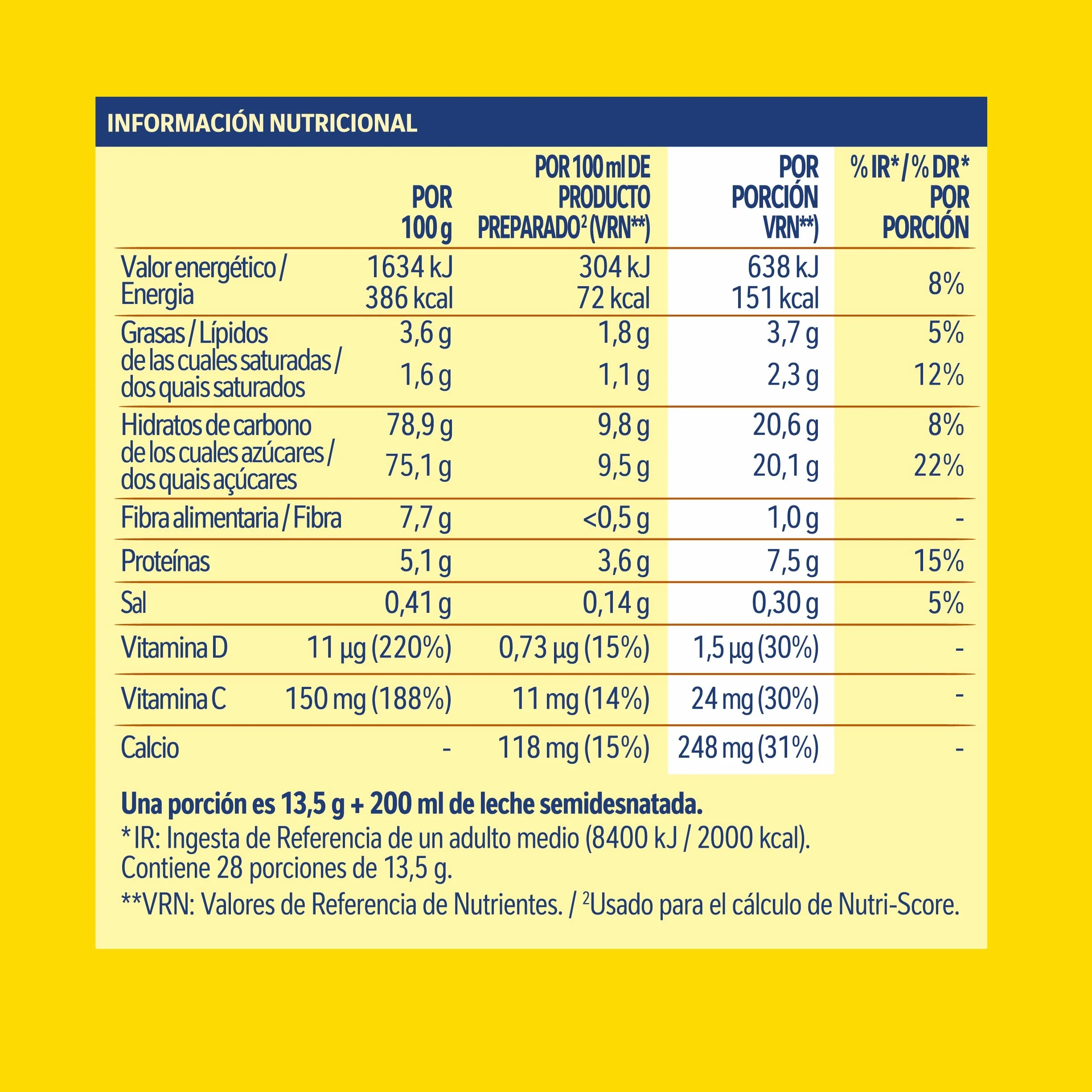 Nesquik Nestlé Cacao Soluble Instantáneo - Estuche 4x2 kg