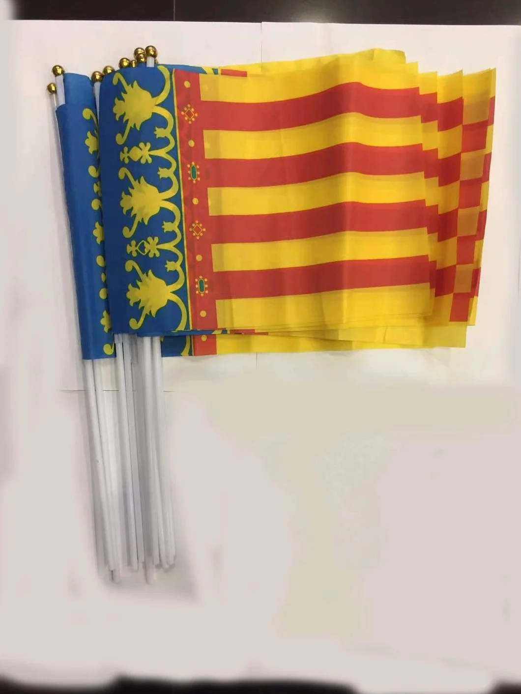 Durabol 12PCS Bandera de Mano de Valencia 20X30CM