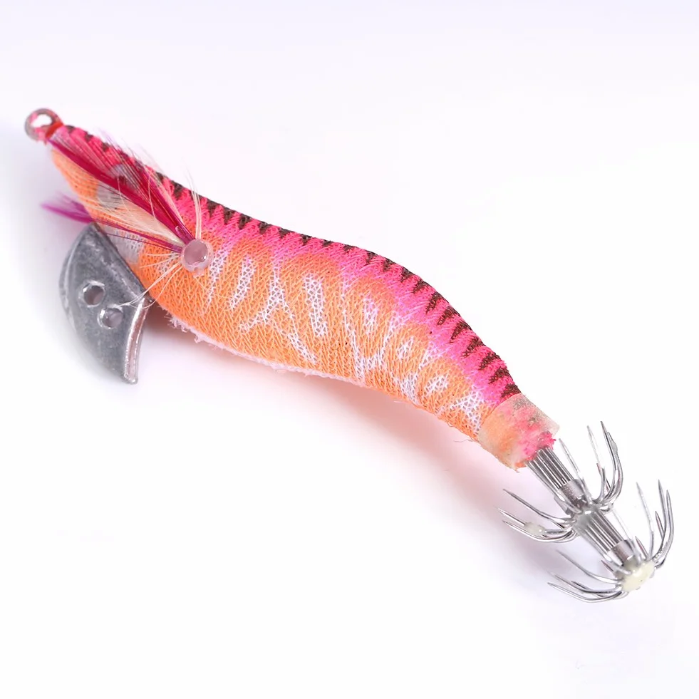 Calamar Camarón Jig Jigging Señuelos Rg58 Boomerang Cebo Pesca Noche Amanecer