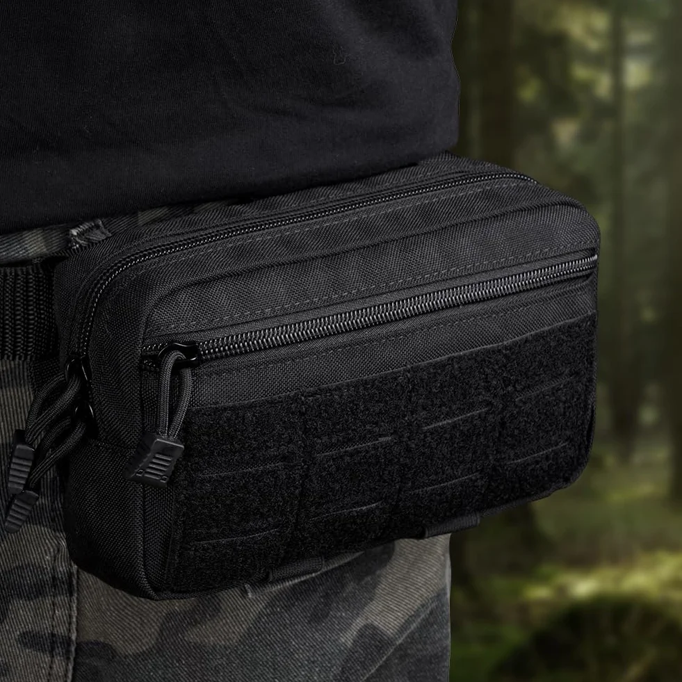 Flintronic Bolsa Táctica Molle, Riñonera Cintura Hombre Multifuncional, para Caza Ciclismo Camping