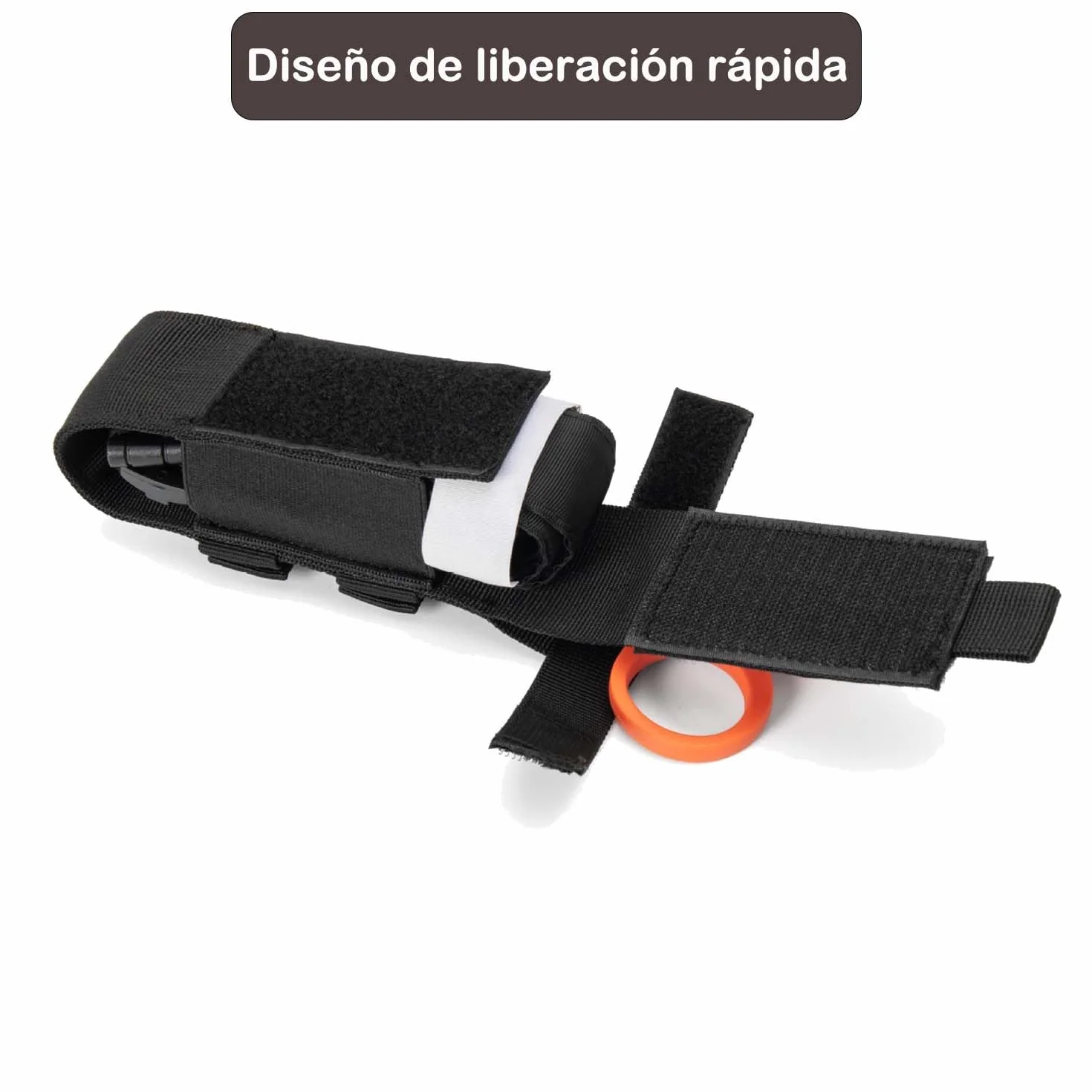 Torniquete Táctico Molle Bolsa Pouch TQ Portátil Militar Primeros Auxilios Estuche Trauma Negro