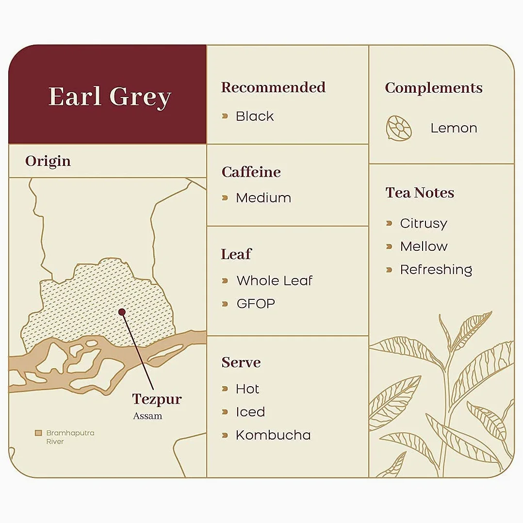 McLEOD RUSSEL 1869 Earl Grey | 400 g | Té Assam | Hojas sueltas negras ortodoxas | Mezclado con aceite de bergamota 100% natural | Cítricos y refrescante | Té caliente o helado preparado | Más de 160