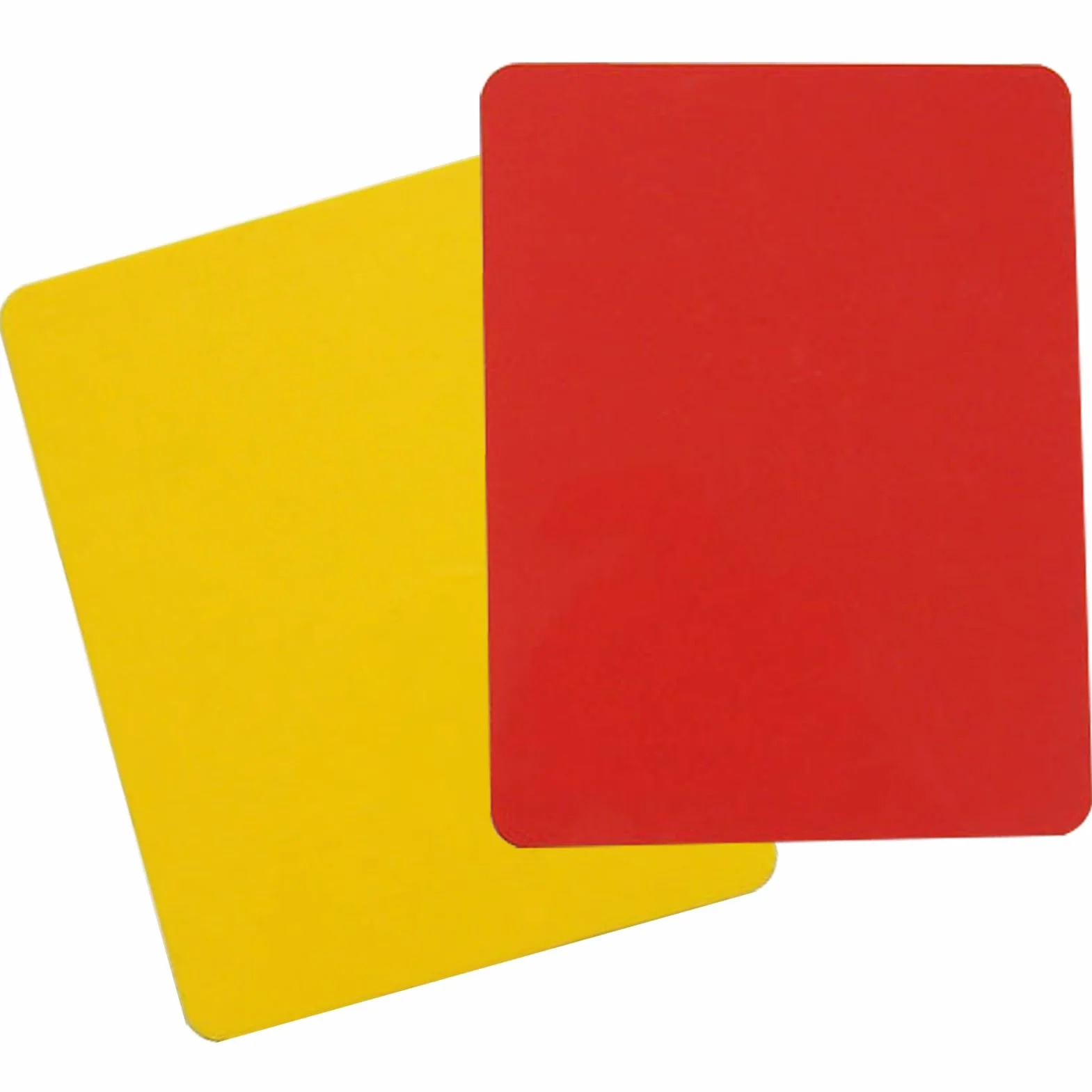 Kit de Tarjetas de Árbitro de Fútbol, Tarjetas Rojas y Amarillas de PVC