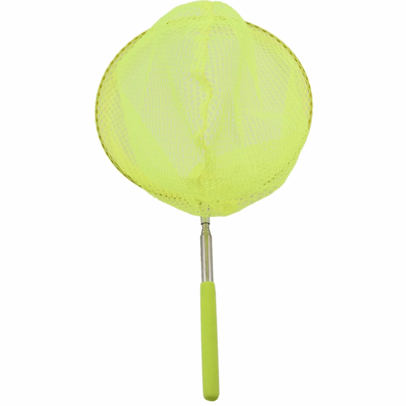Atrapar Red De Pesca Telescópico Bolsa De Acero Inoxidable Portátil - Amarillo