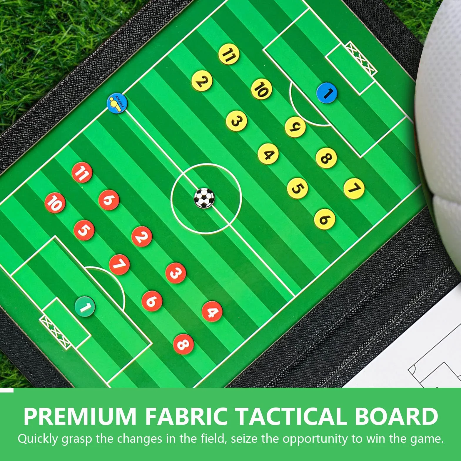 Pizarra Entrenador Fútbol Plegable Portátil Papel Táctico Equipo Planificación Táctica