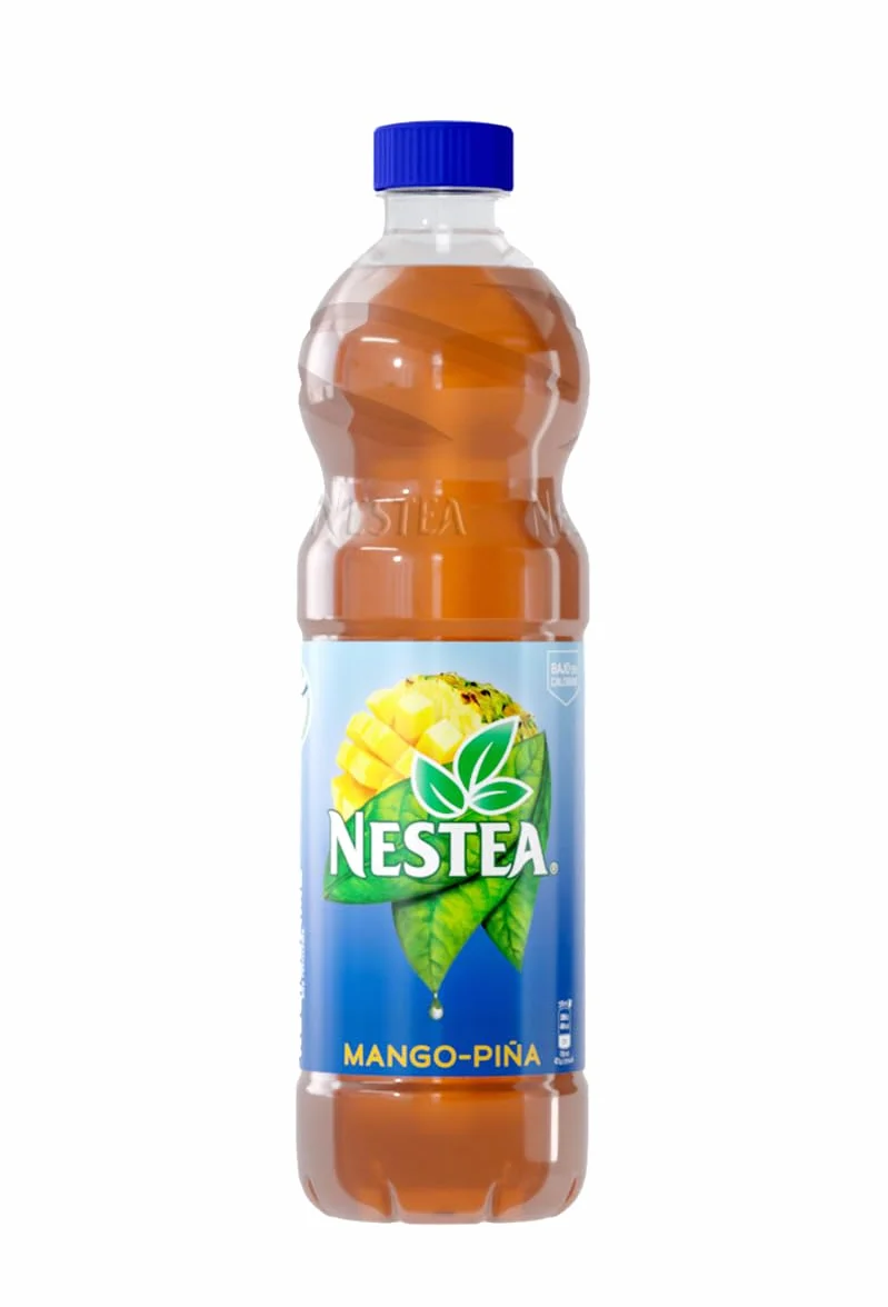 Nestea Mango Piña, Bebida Refrescante con Té Frío y Sabor Tropical, Botella 1.5 l, Optima para Refrescar tu Día