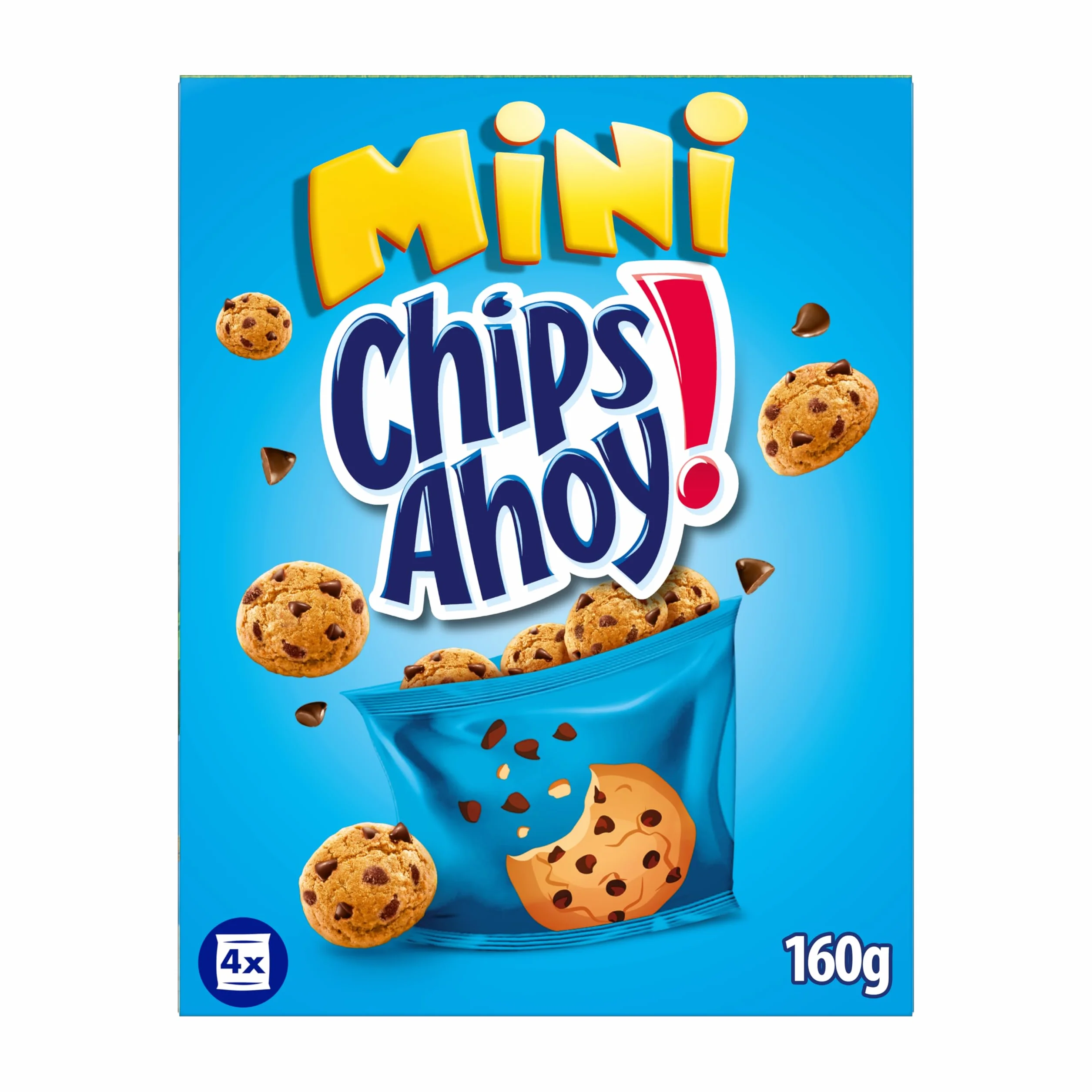 Chips Ahoy Mini Galletas Cookies, Dulces Pepitas de Chocolate, 160 g