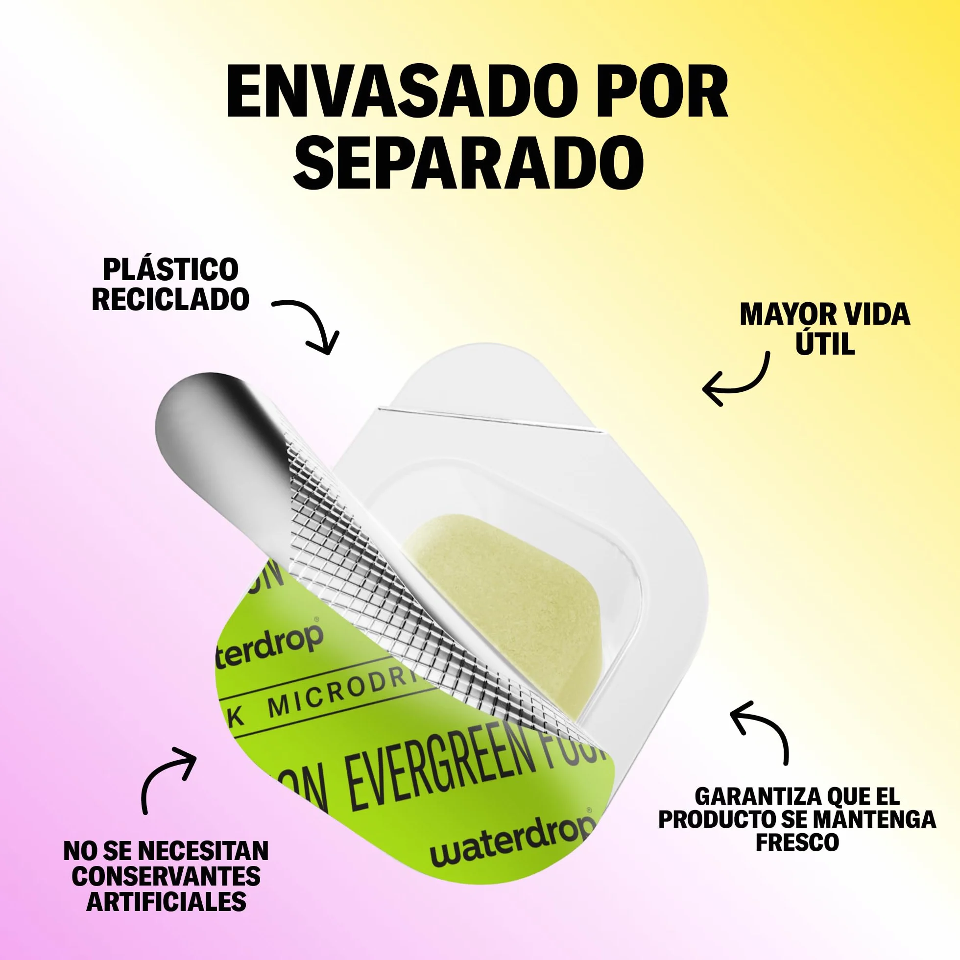 waterdrop® Microdrink FUSION COLLECTION - Set de 36 Pastillas Saborizantes para Agua - Mix de Frutas - Vitaminas C y B12 - Sin Azúcar y Bajo en Calorías - Alternativa Saludable a los Refrescos