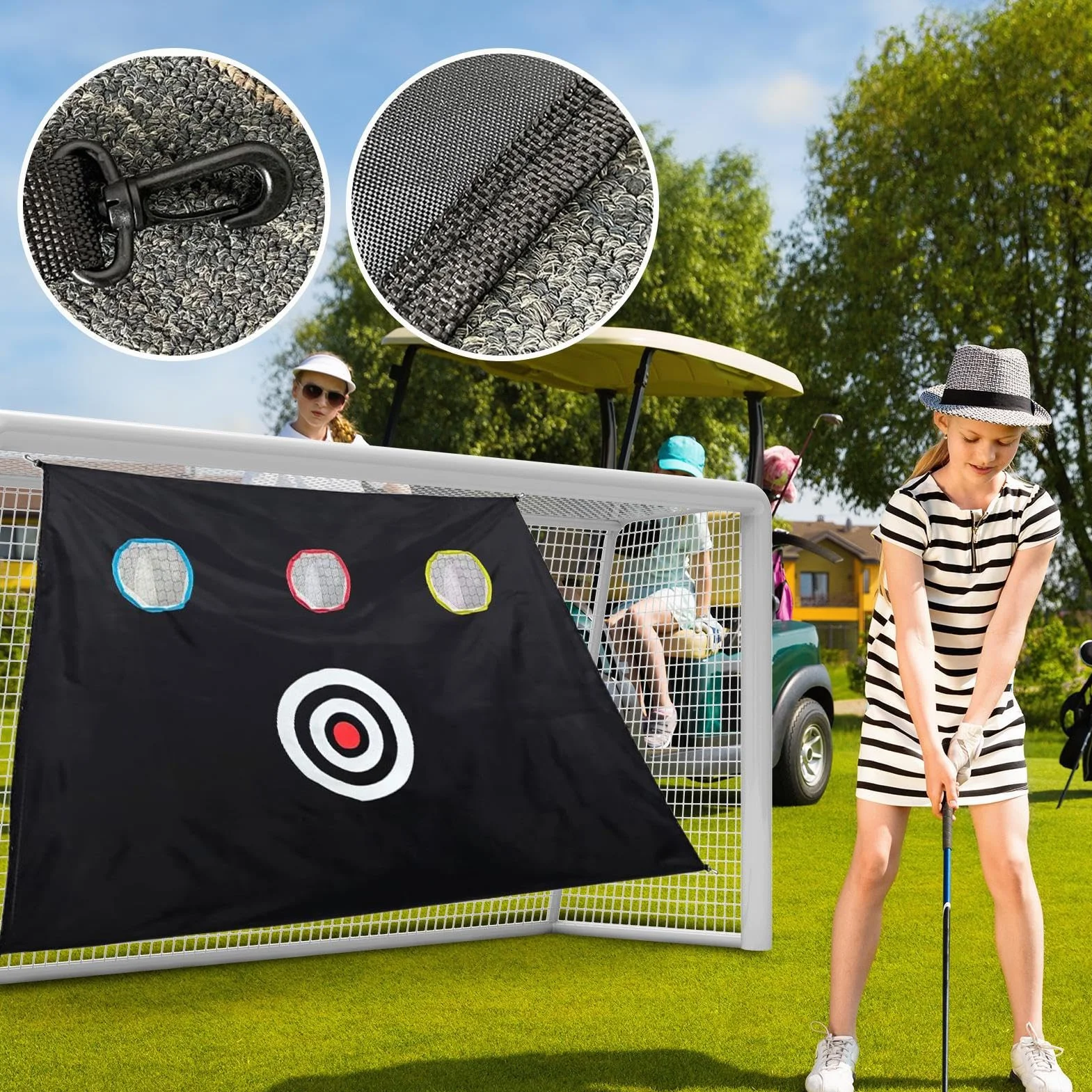 Red de práctica de golf para herramientas de astillado, accesorios de entrenamiento al aire libre