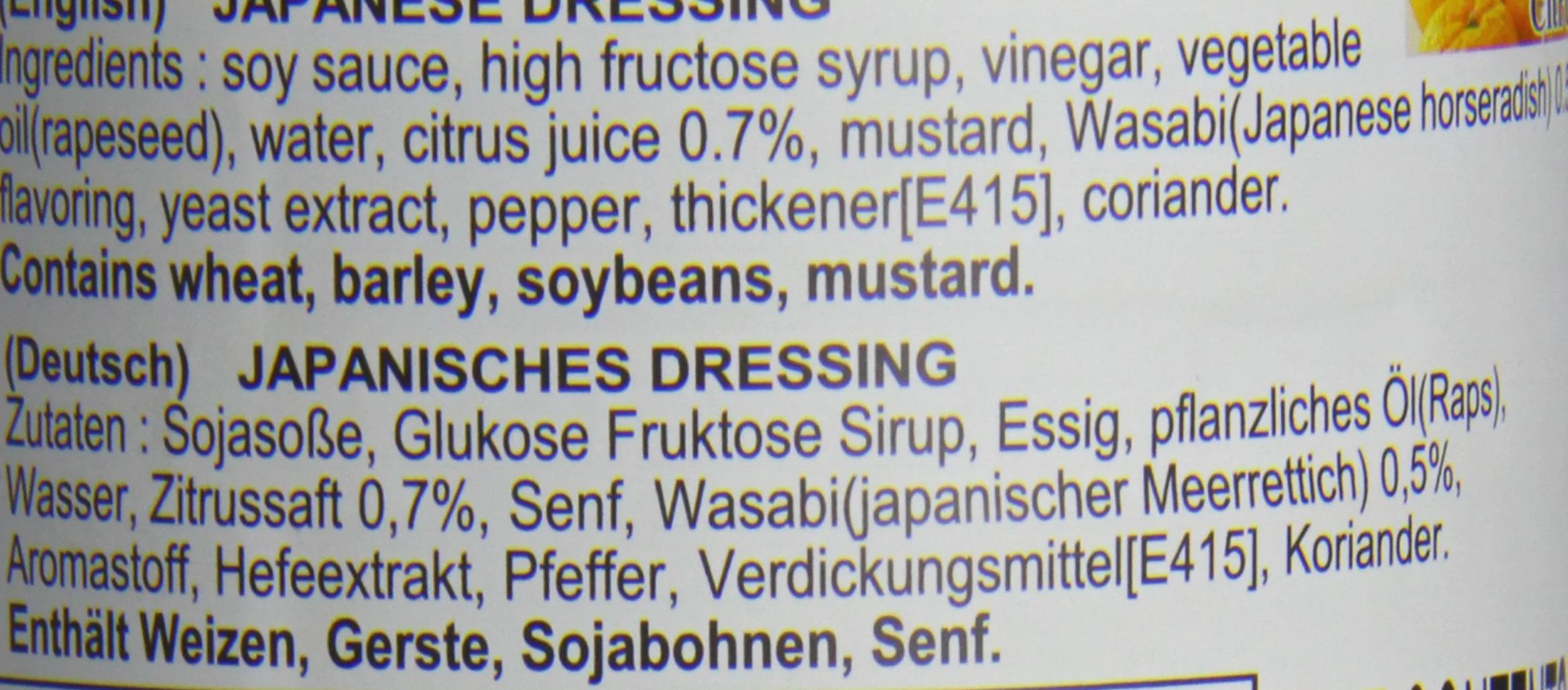 Nihon shokken japonés clásico Dressing 1L