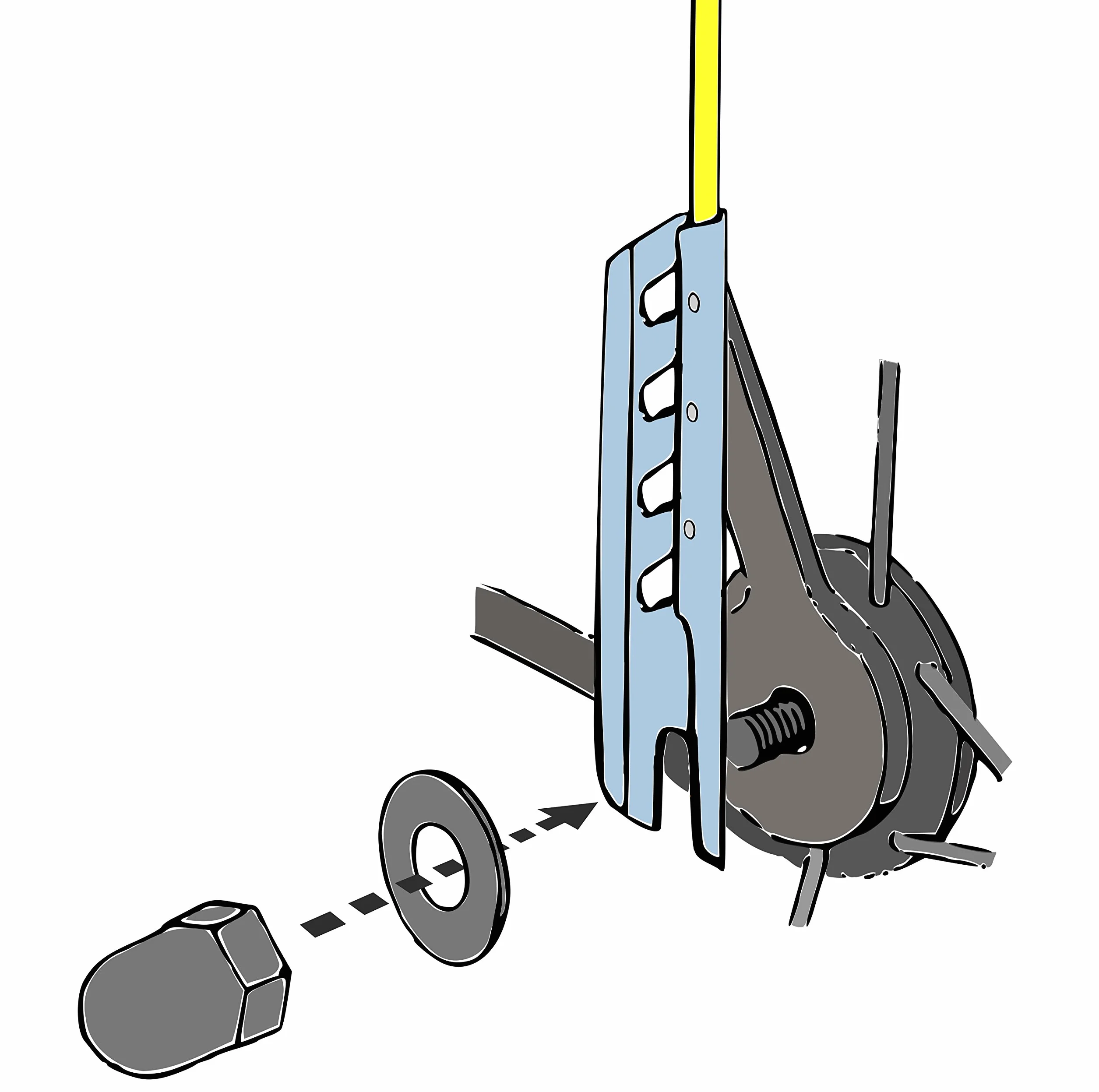 Banderín para bicicleta infantil pirata 160 cm 4 piezas