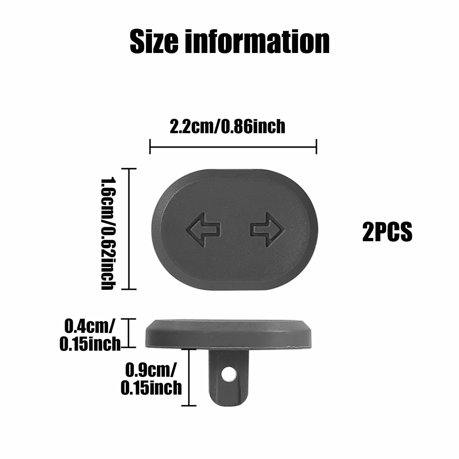 Interruptores de Intermitente para Ninebot F2/F2 Plus/E2 PRO/MAX G2, Botón de Repuesto para Scooter