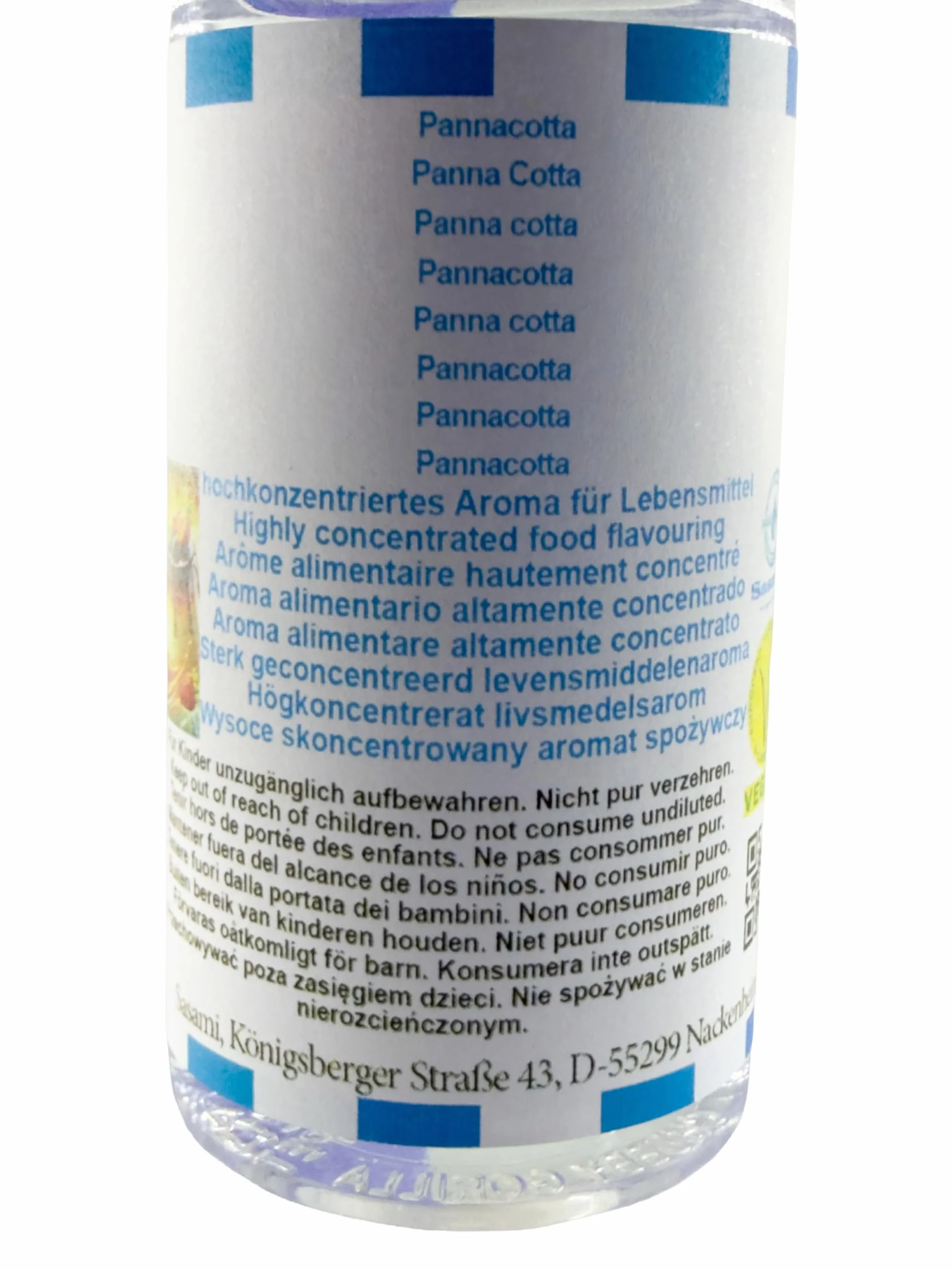 Pannacotta aroma concentrado - Vegano - Sasami - 10ml