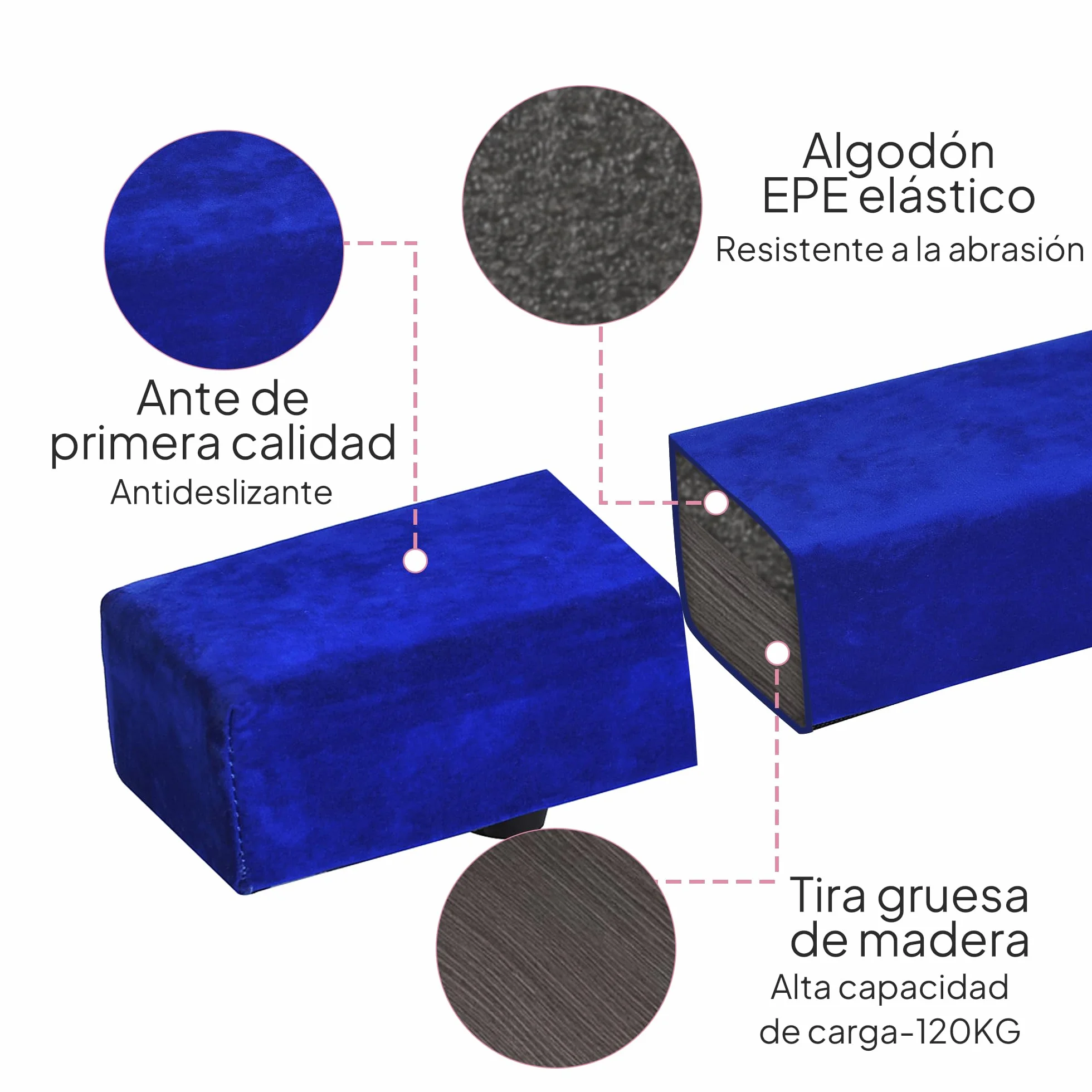 HOMCOM Barra de Equilibrio Gimnasia Plegable 210 cm Viga de Gimnasia Artística