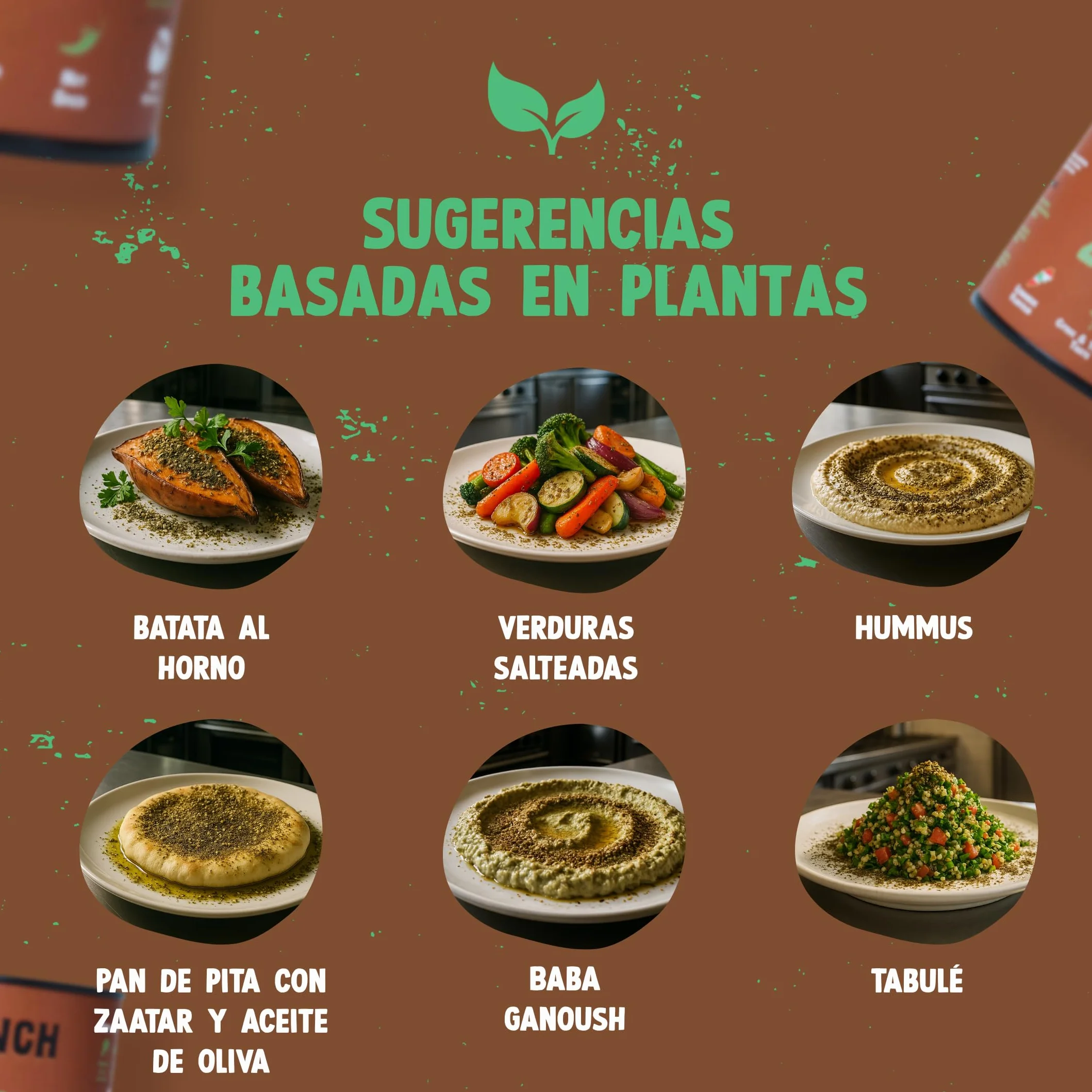 THE PINCH Zaatar Sazonador Árabe 100% natural - Sabor Auténtico del Líbano, con sumac. Fácil de usar en ensaladas, verduras asadas, hummus, panes y batatas dulces. Paquete 45g.