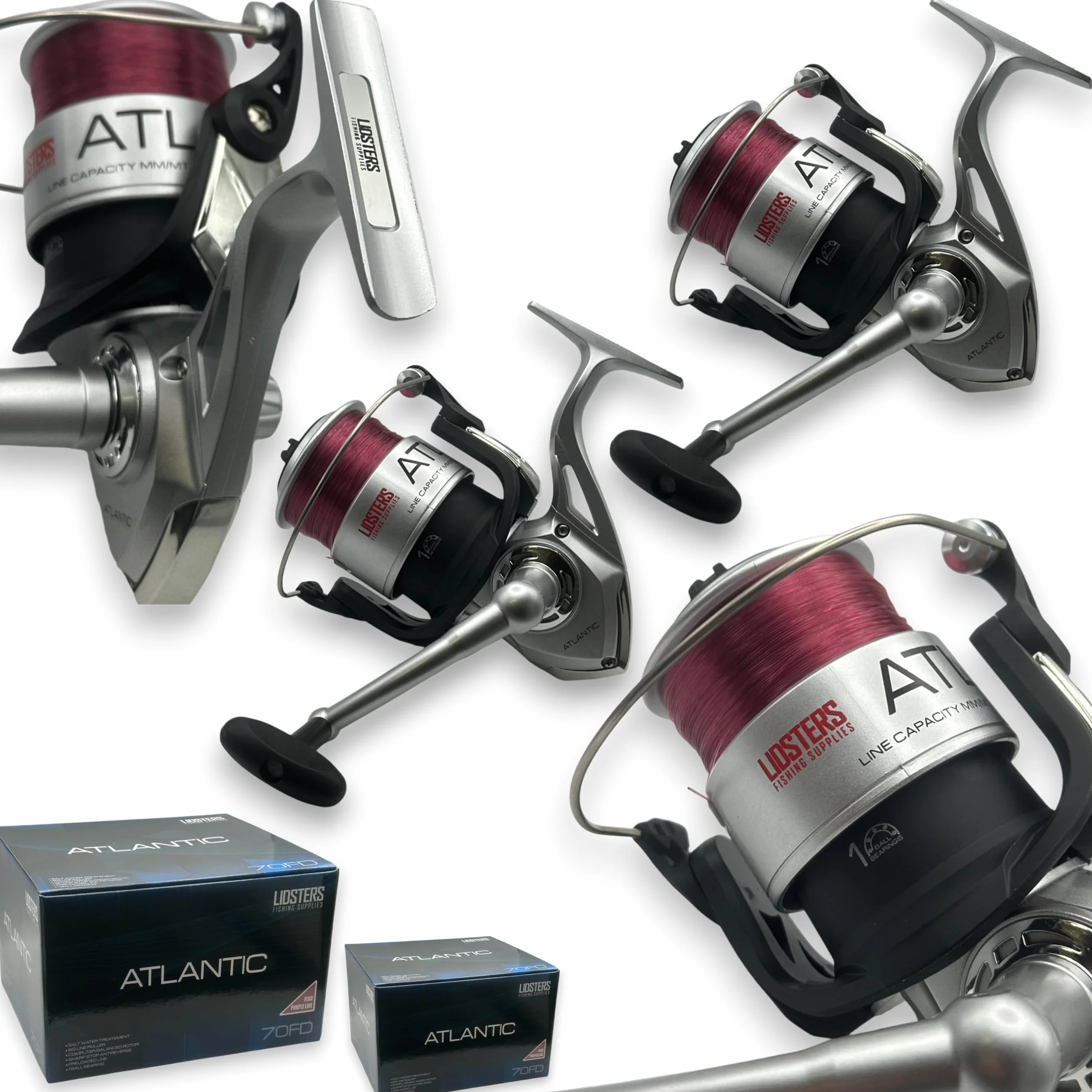 Atlantic 7000 FD carretes grandes para pesca marítima línea 70