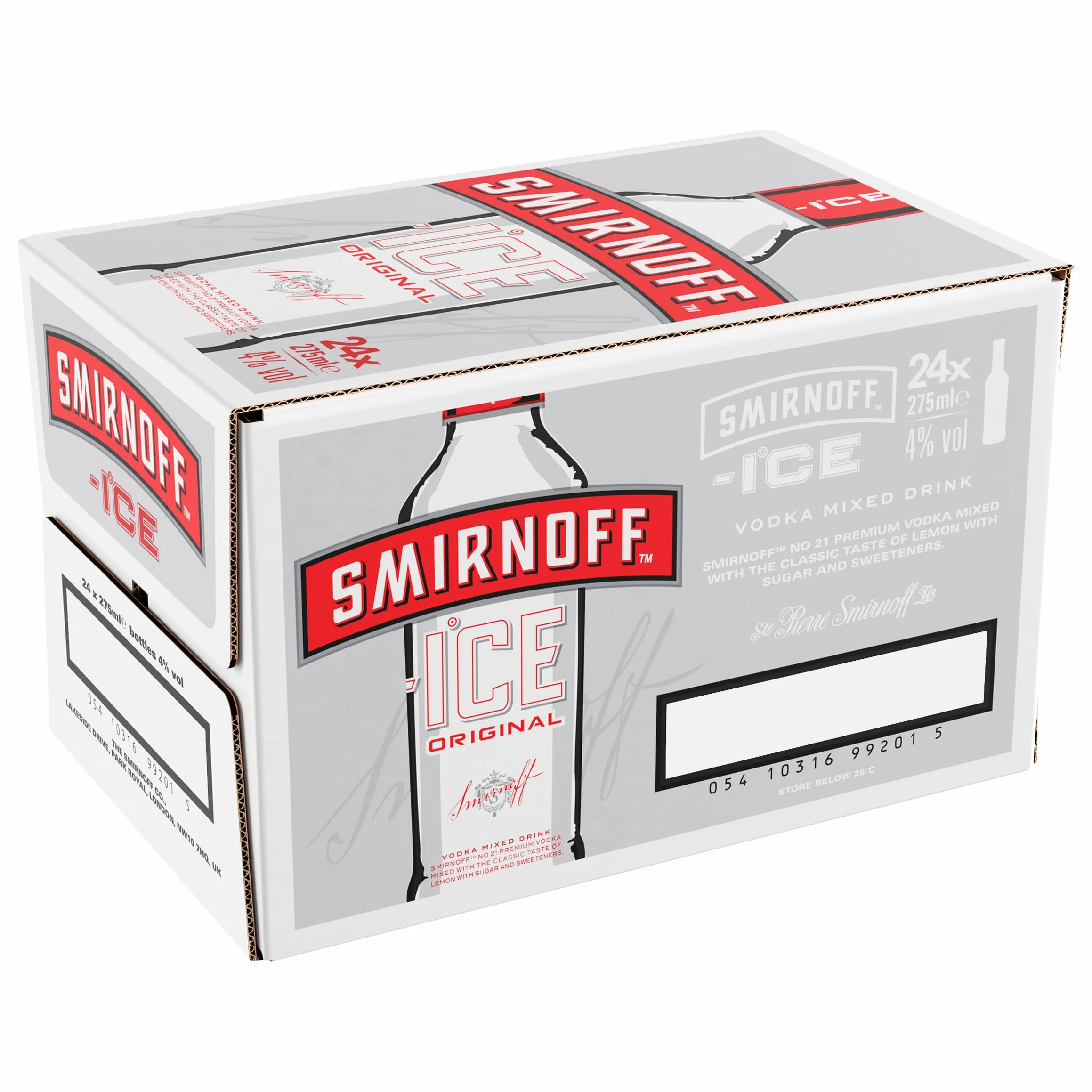Smirnoff Ice Refrescos - Paquete de 24 x 275 ml - Total: 6600 ml