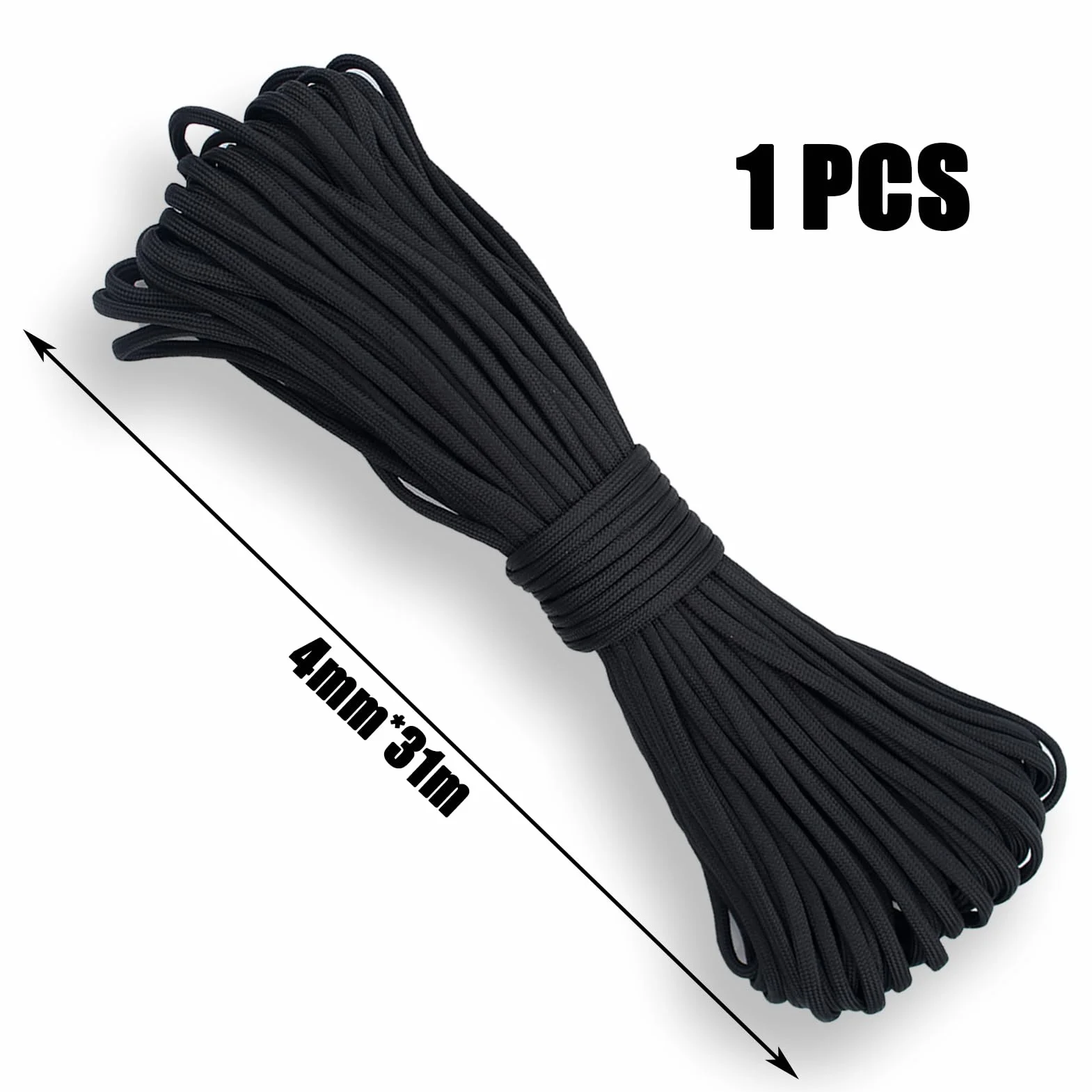 Paracord 7 Core Strands 4mm 31m 102ft Cuerda Camping Supervivencia
